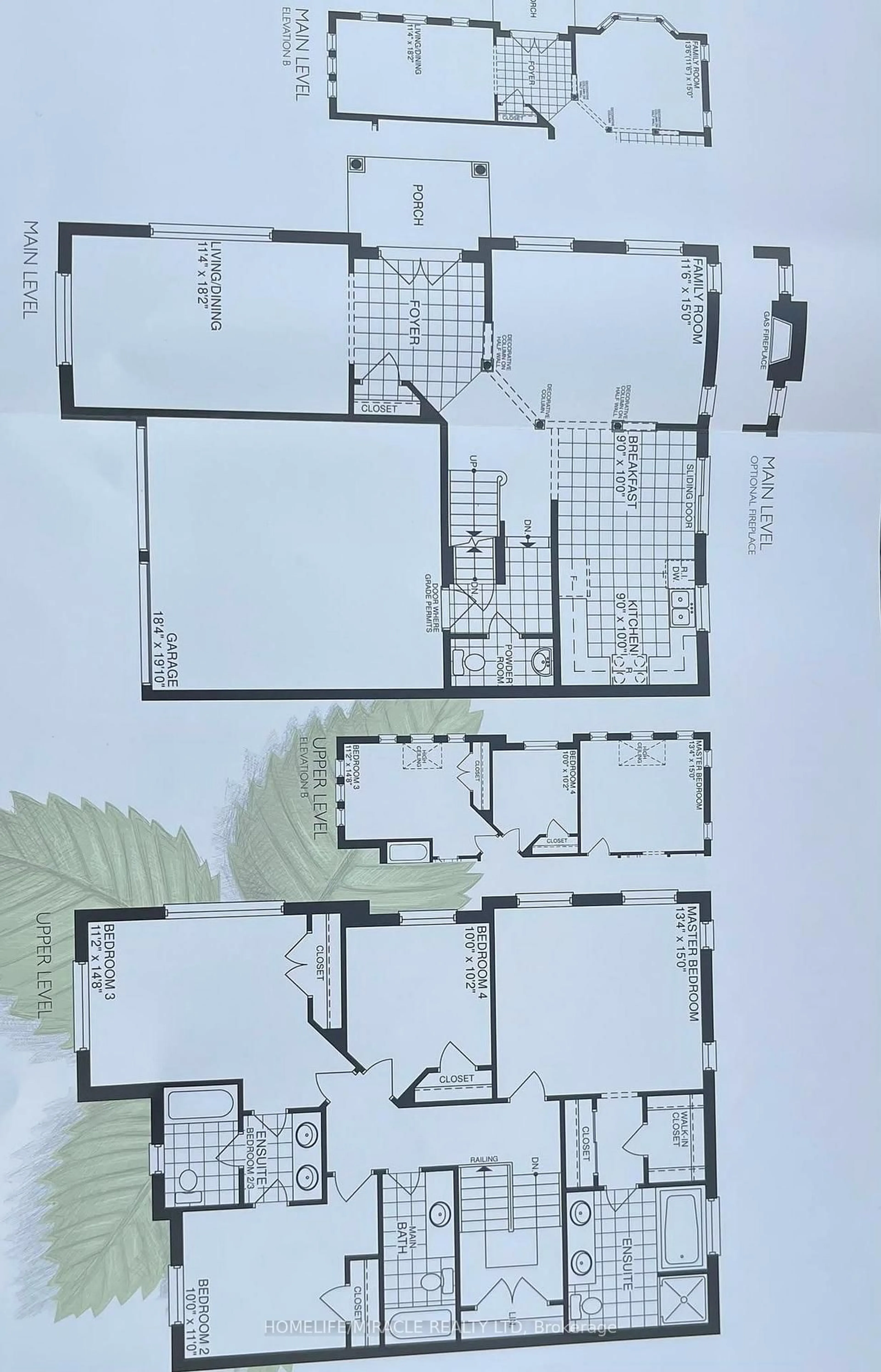 Floor plan for 8 Arrowstone Crt, Brampton Ontario L6R 3T5