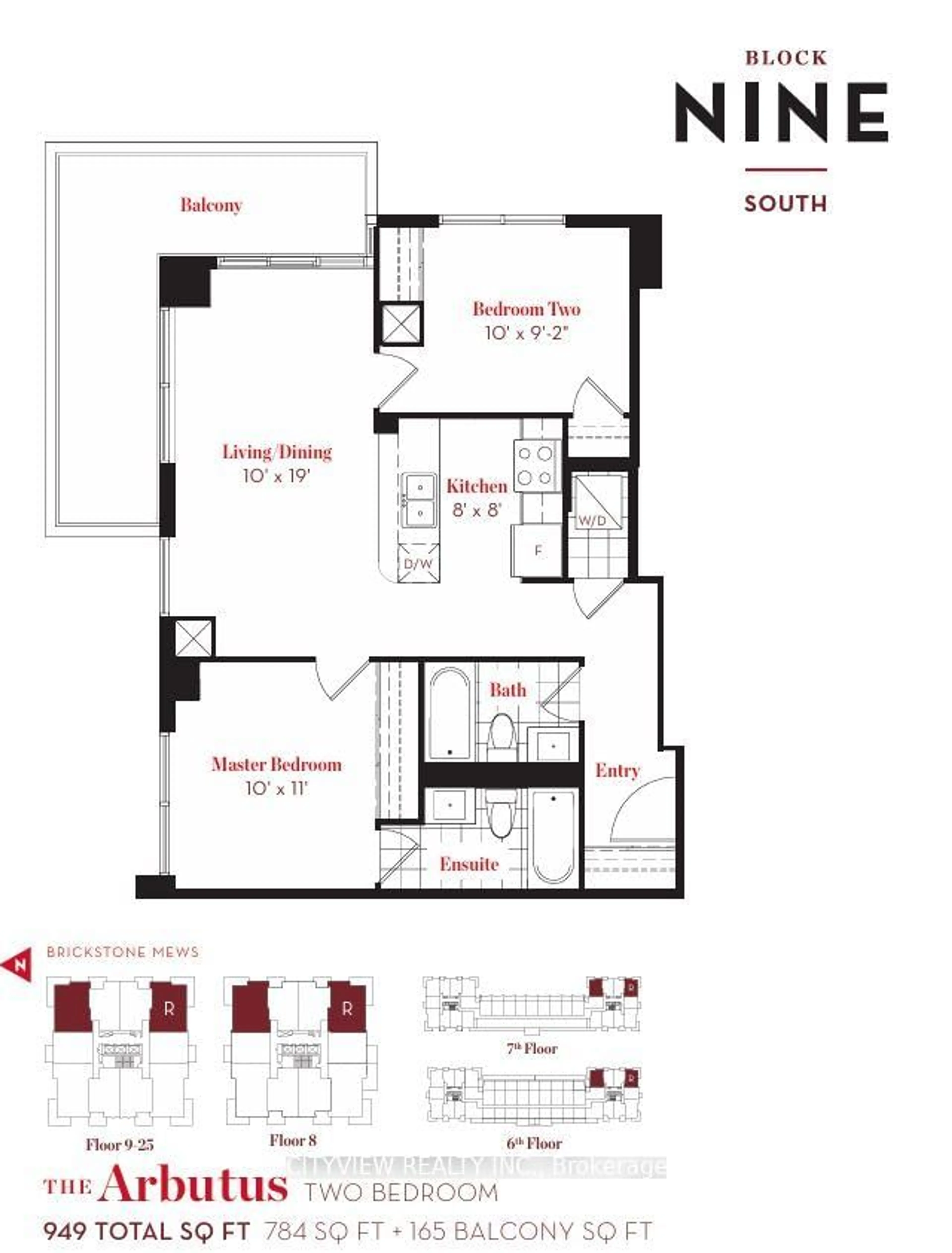 Floor plan for 4055 Parkside Village Dr #1818, Mississauga Ontario L5B 0K8