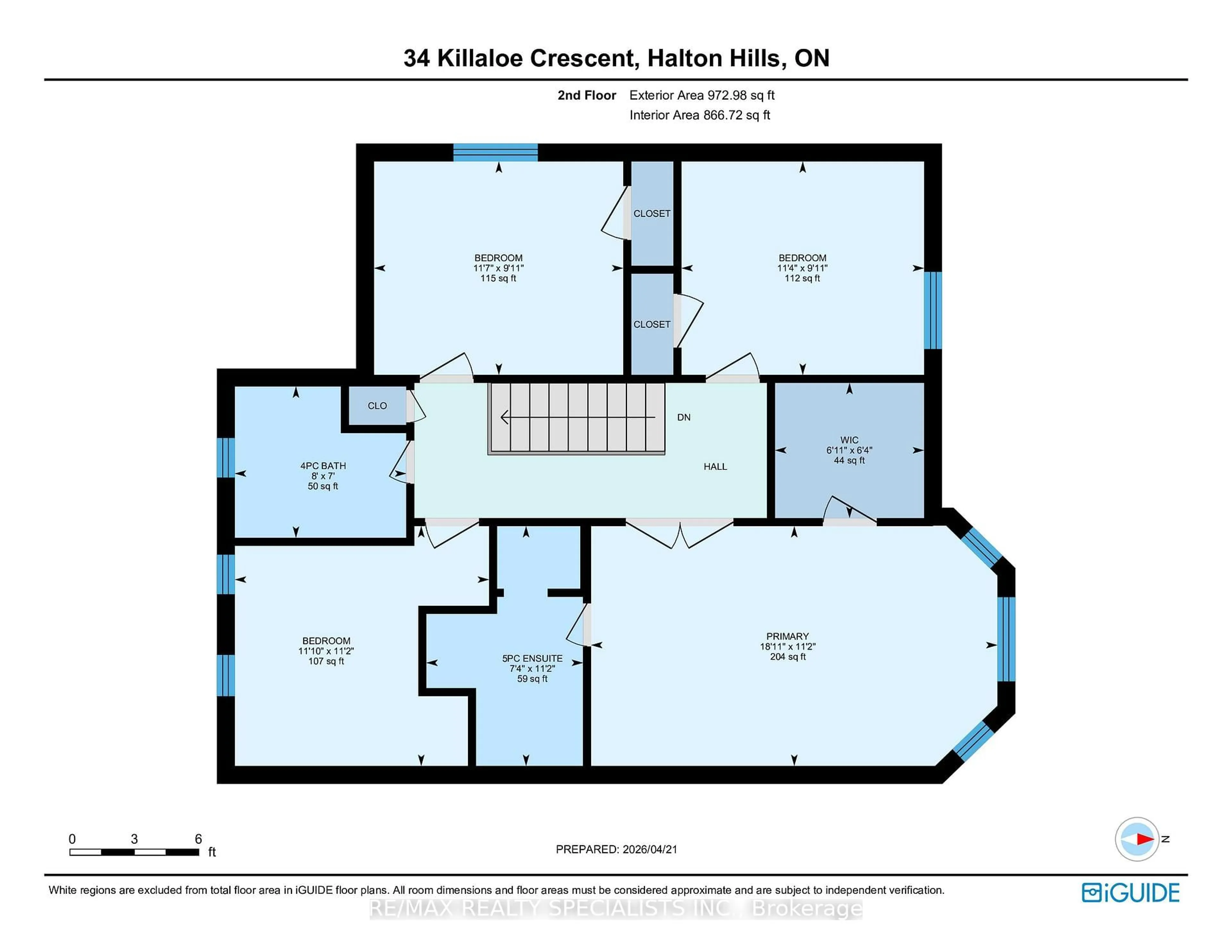 Floor plan for 34 Killaloe Cres, Halton Hills Ontario L7G 5N2