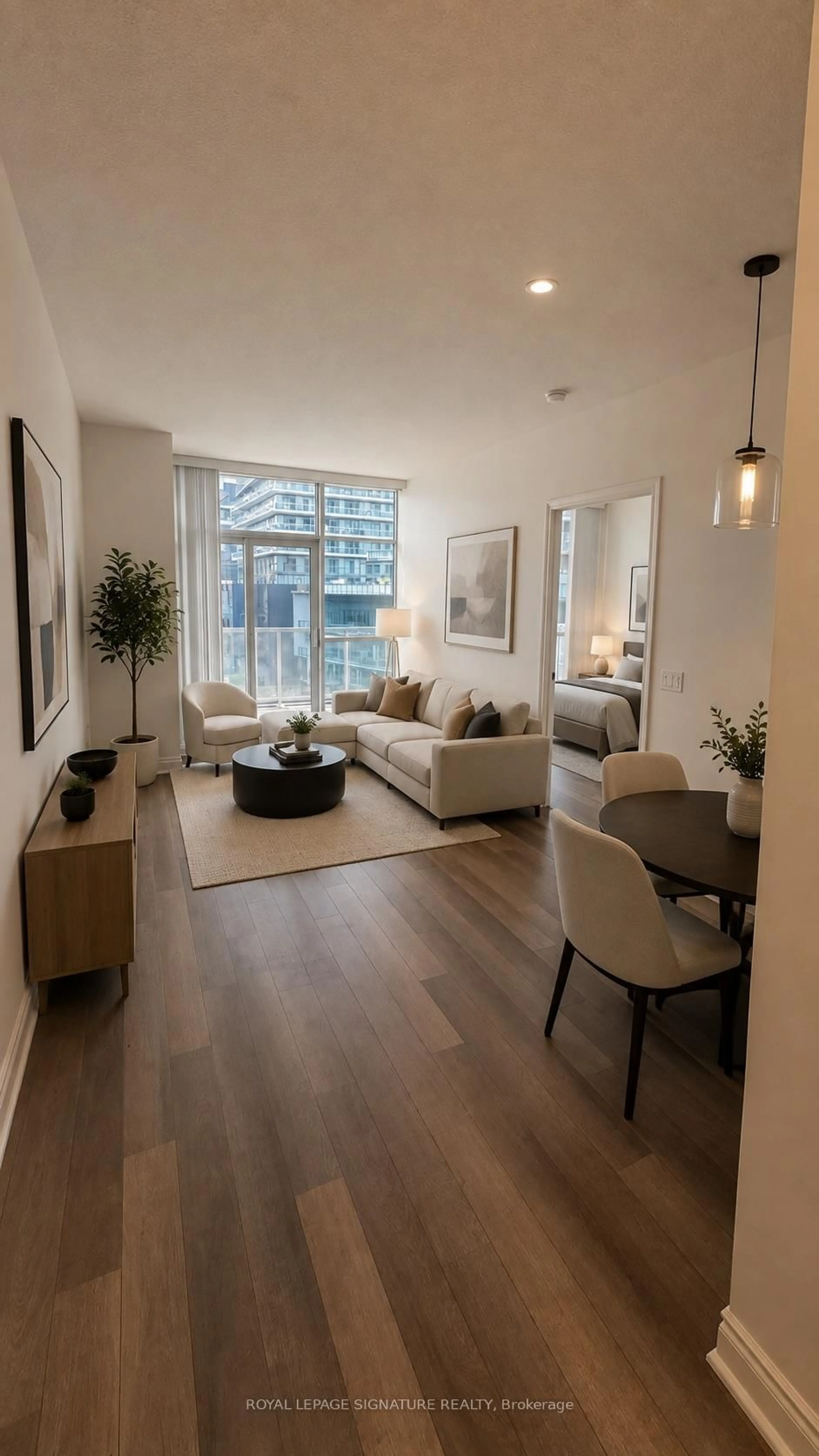Living room with furniture, unknown for 80 Marine Parade Dr #430, Toronto Ontario M8V 0A3