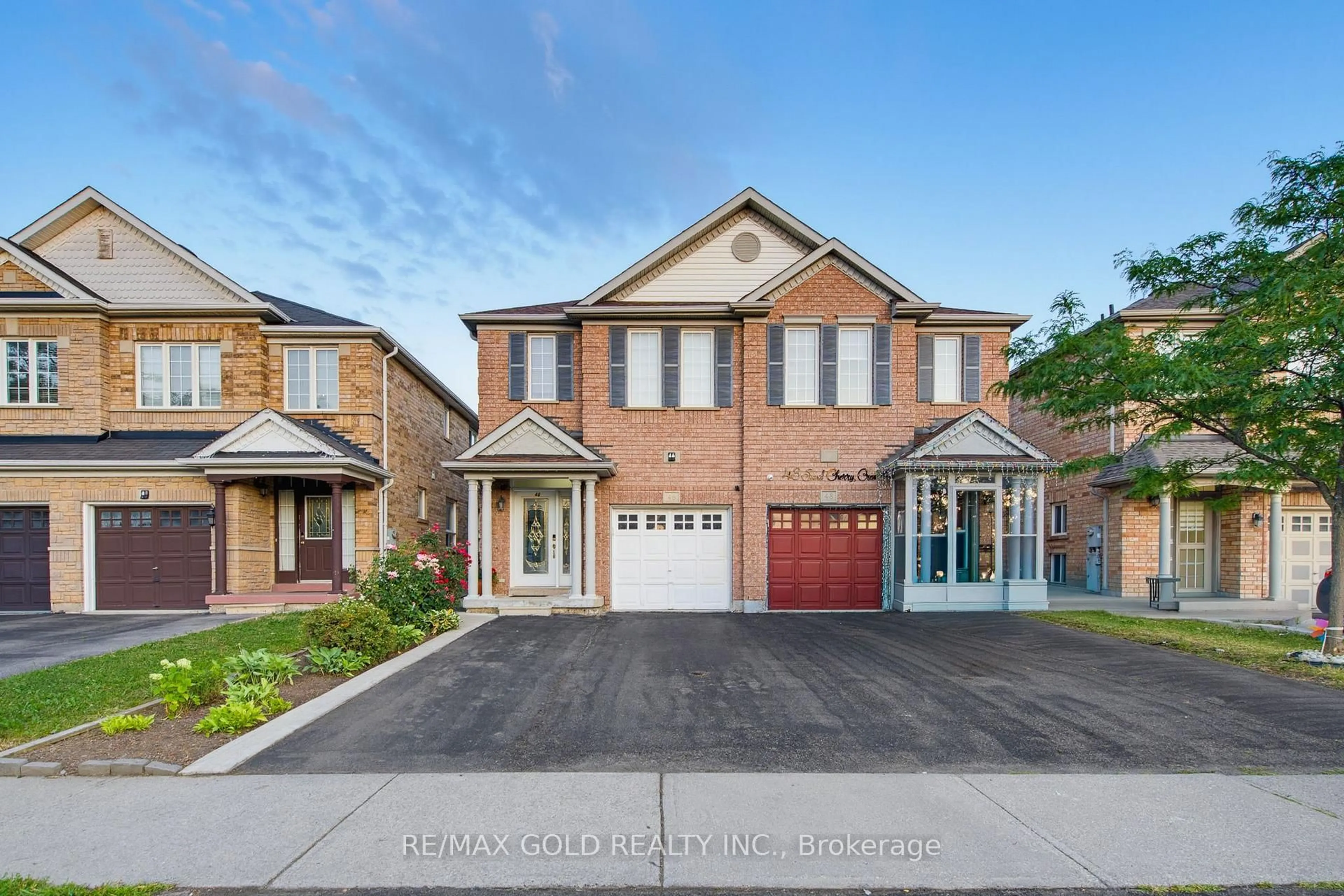 Home with brick exterior material, street for 46 Sand Cherry Cres, Brampton Ontario L6R 3B1