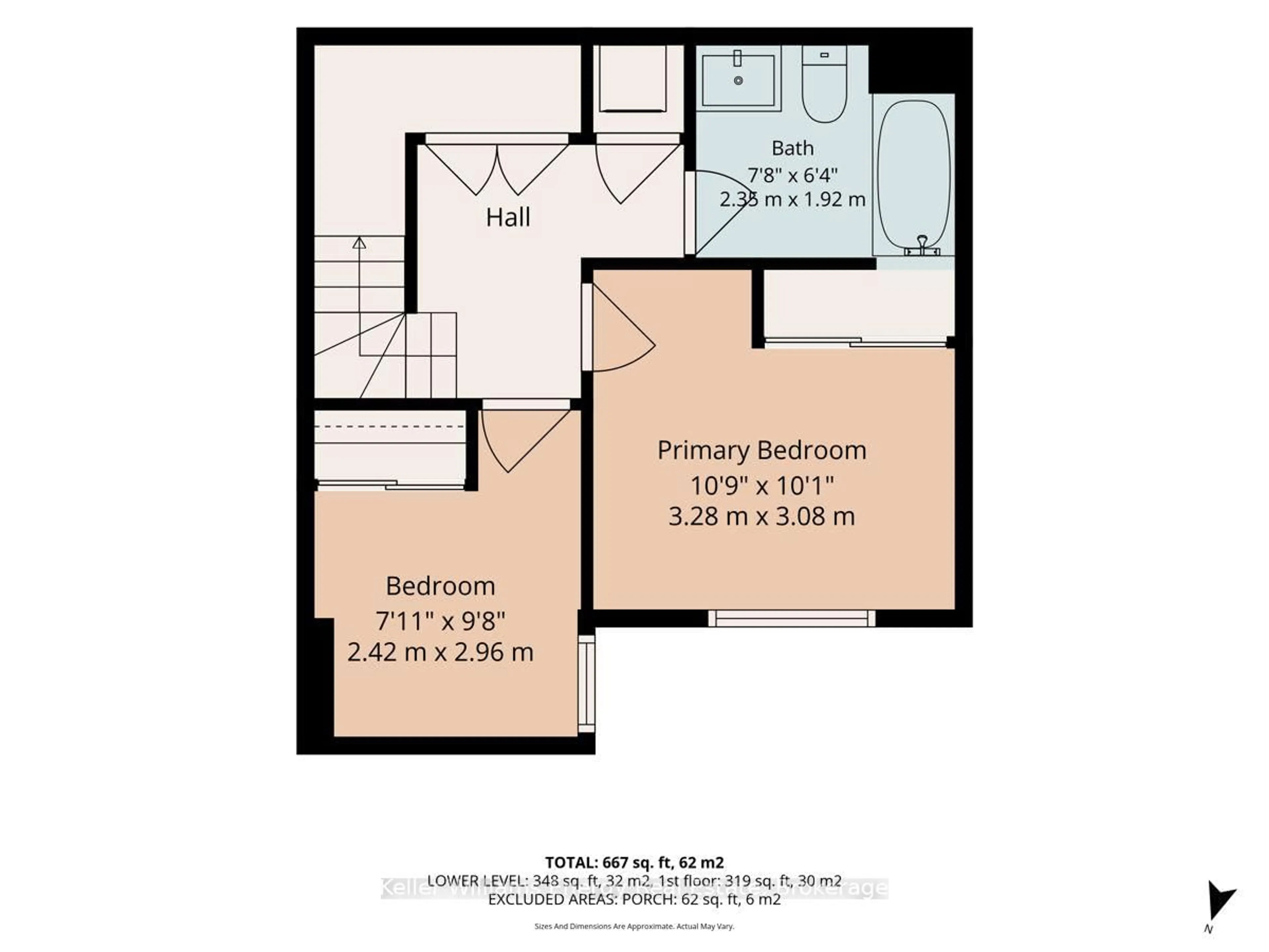 Floor plan for 721 Lawrence Ave #65, Toronto Ontario M6A 0C6