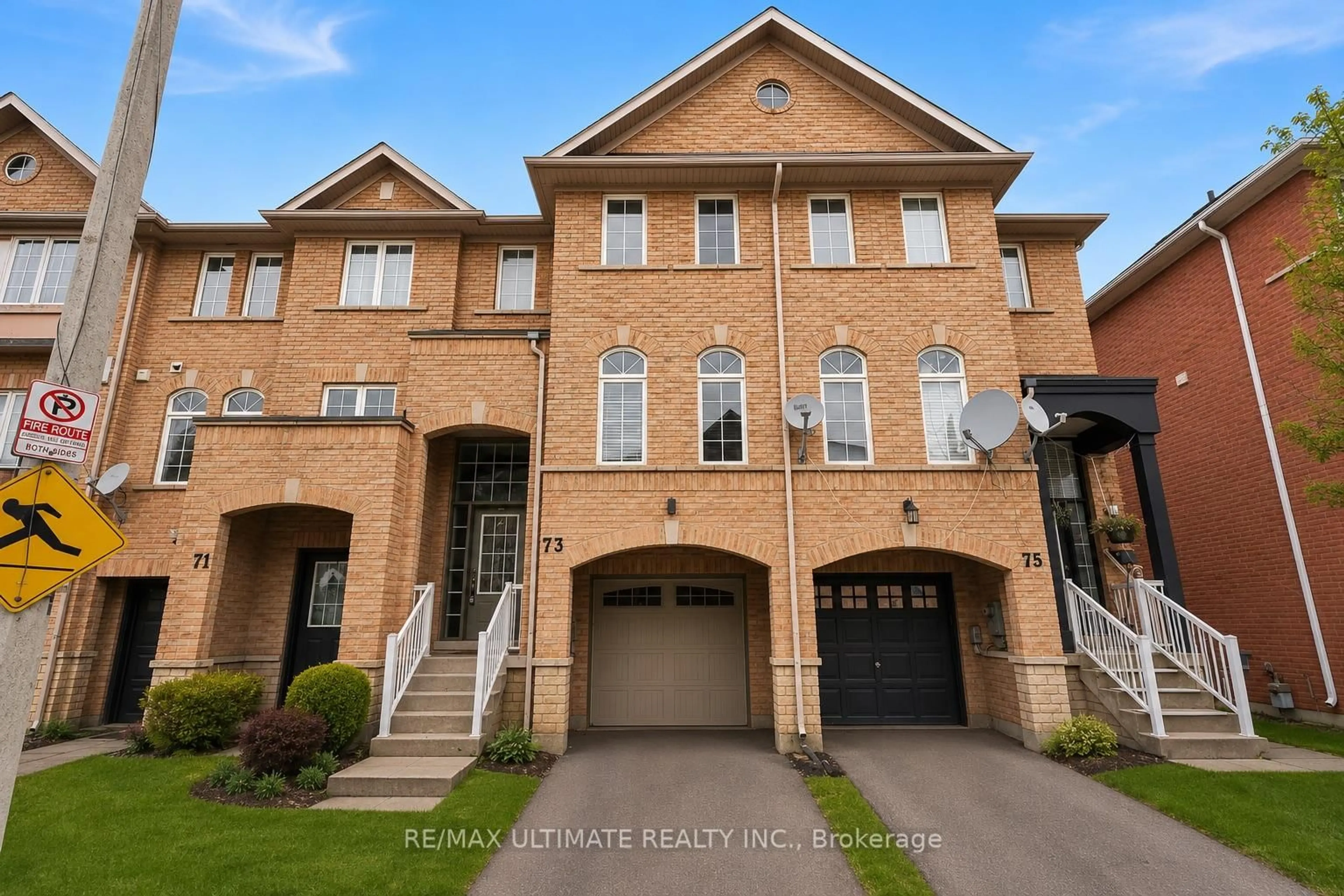 Home with brick exterior material, street for 73 Bernard Ave, Brampton Ontario L6Y 5S4