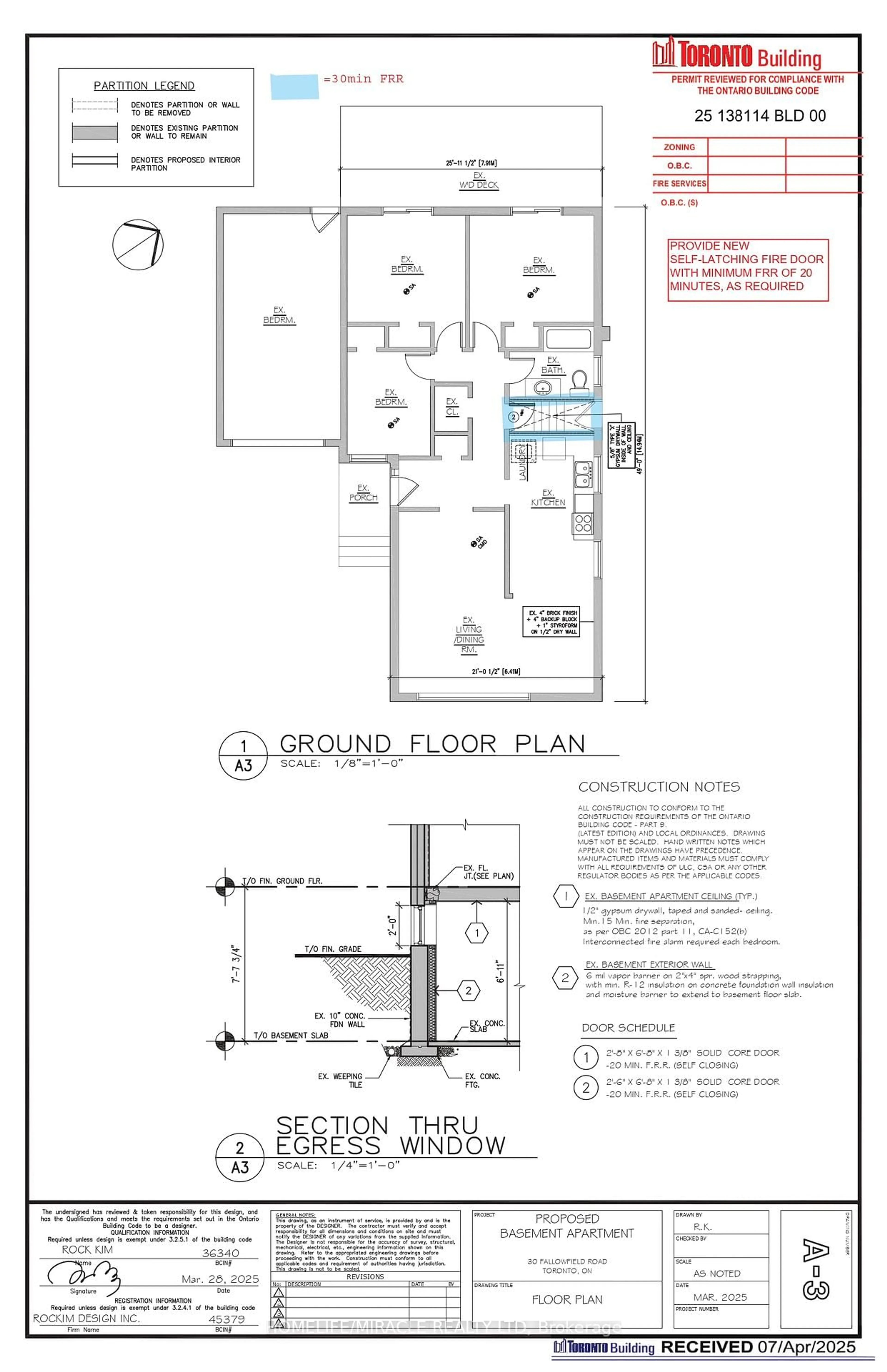 Floor plan for 30 Fallowfield Rd, Toronto Ontario M9W 2W2