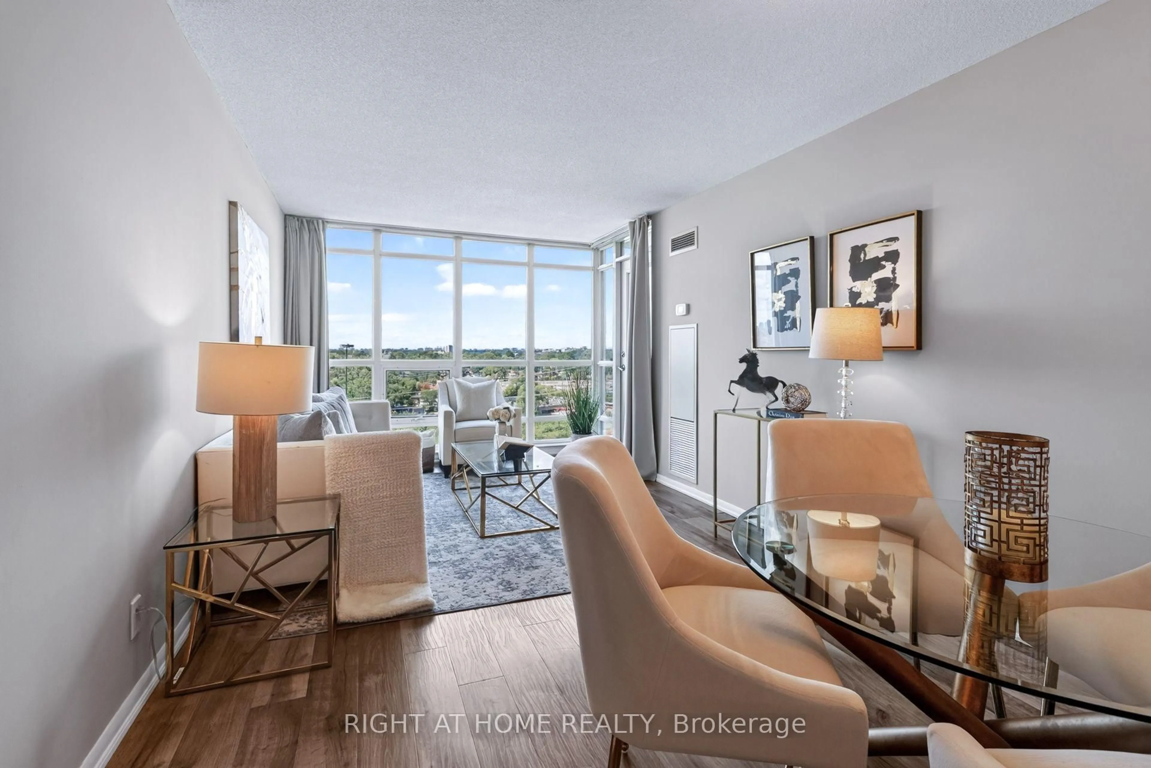 Living room with furniture, unknown for 185 Legion Rd #1417, Toronto Ontario M8Y 0A1