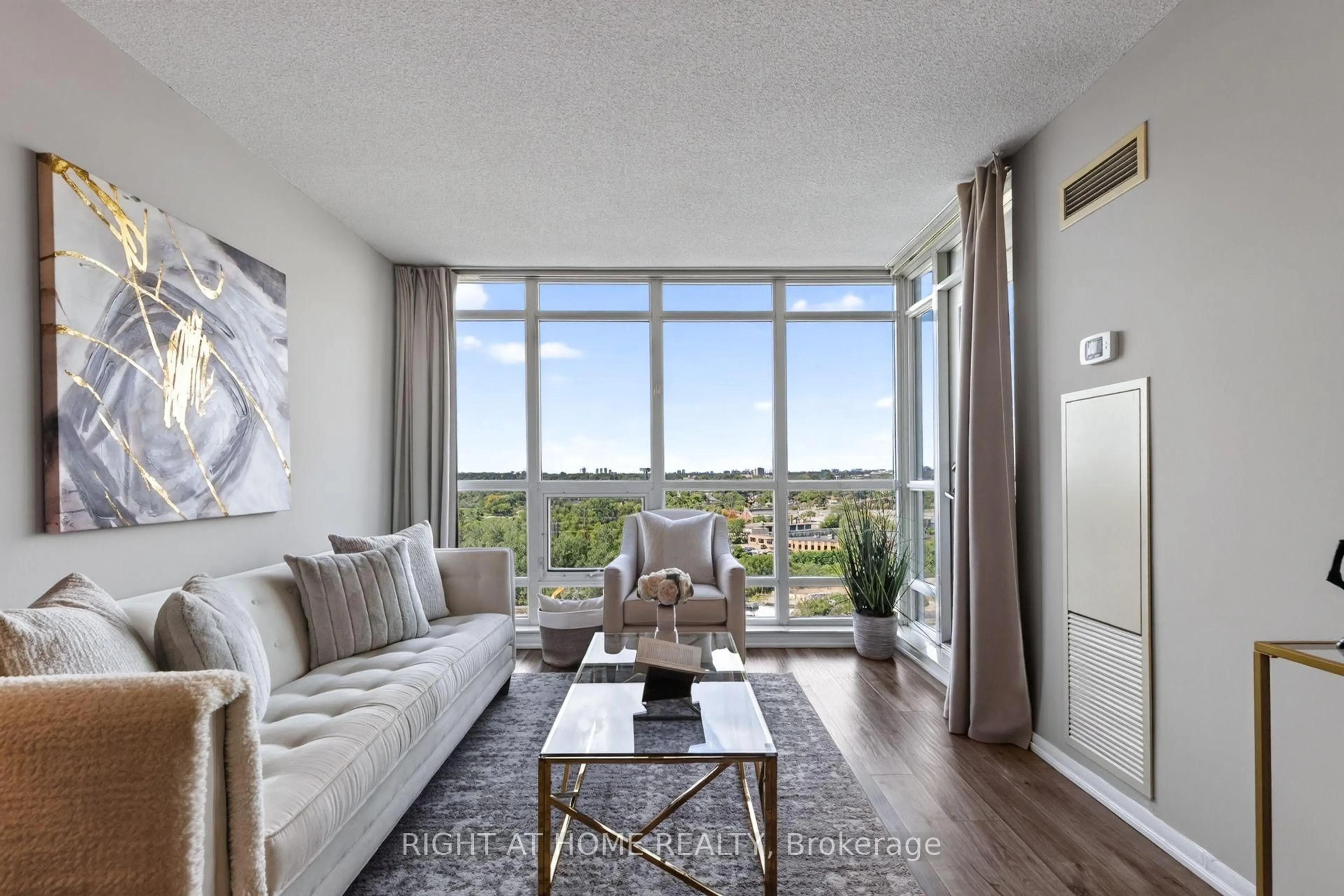 Living room with furniture, unknown for 185 Legion Rd #1417, Toronto Ontario M8Y 0A1