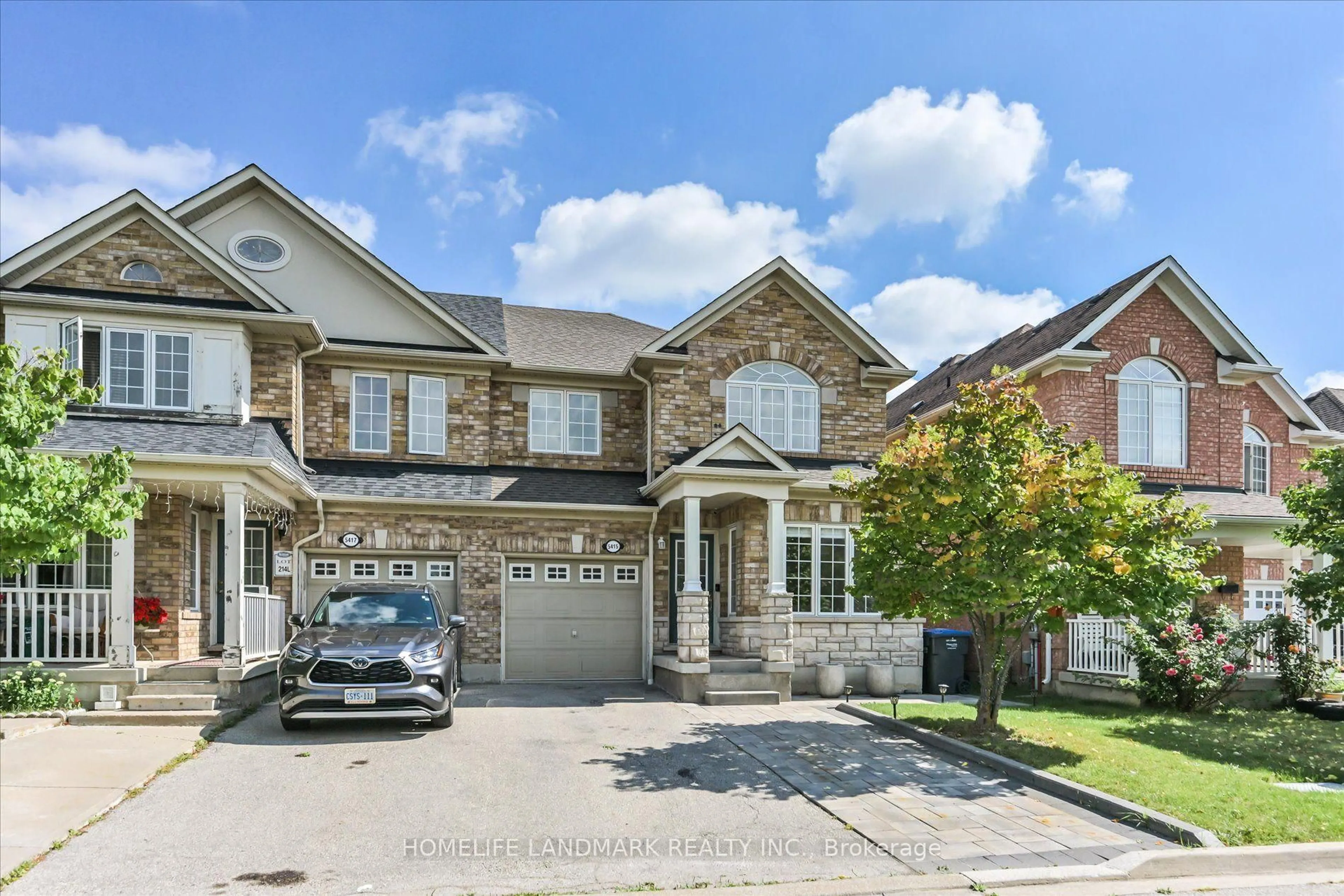 Home with brick exterior material, street for 5415 Rochelle Way, Mississauga Ontario L5N 7Y2