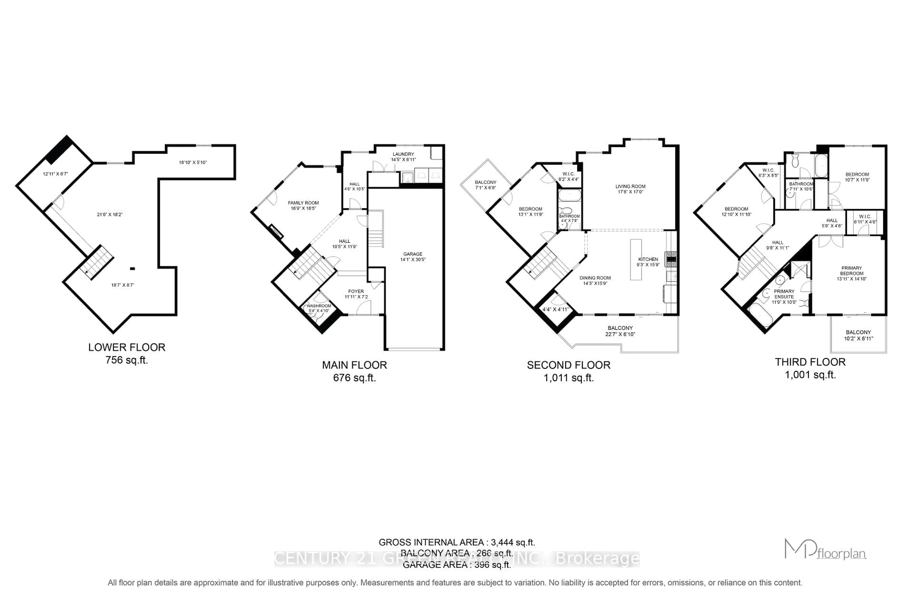 Floor plan for 537 Dundas St, Oakville Ontario L6H 3P6