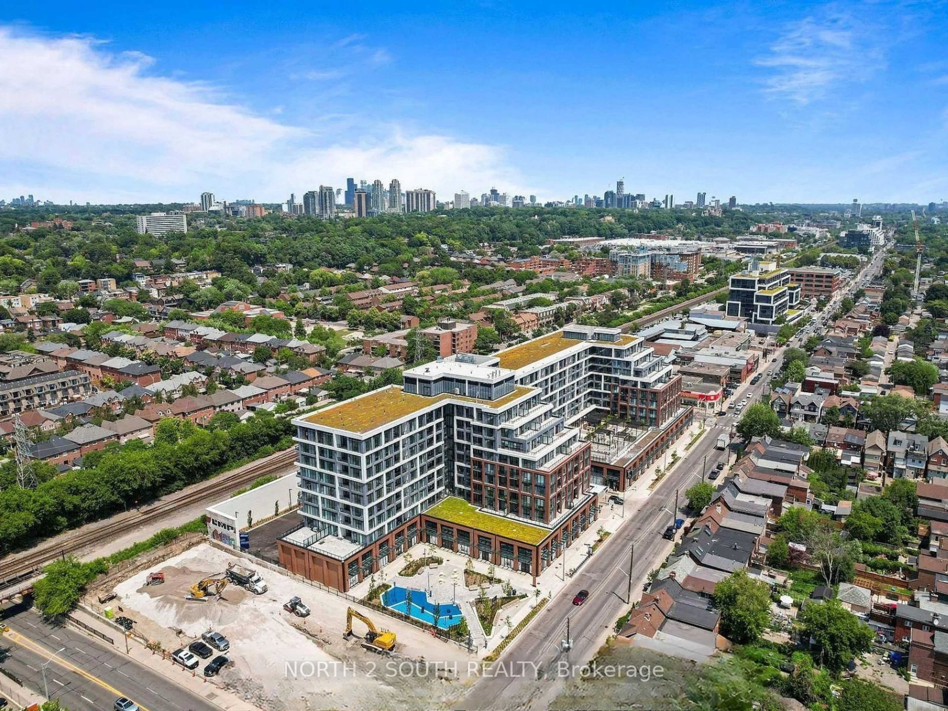 A pic from outside/outdoor area/front of a property/back of a property/a pic from drone, unknown for 858 Dupont St #529, Toronto Ontario M6G 0C1