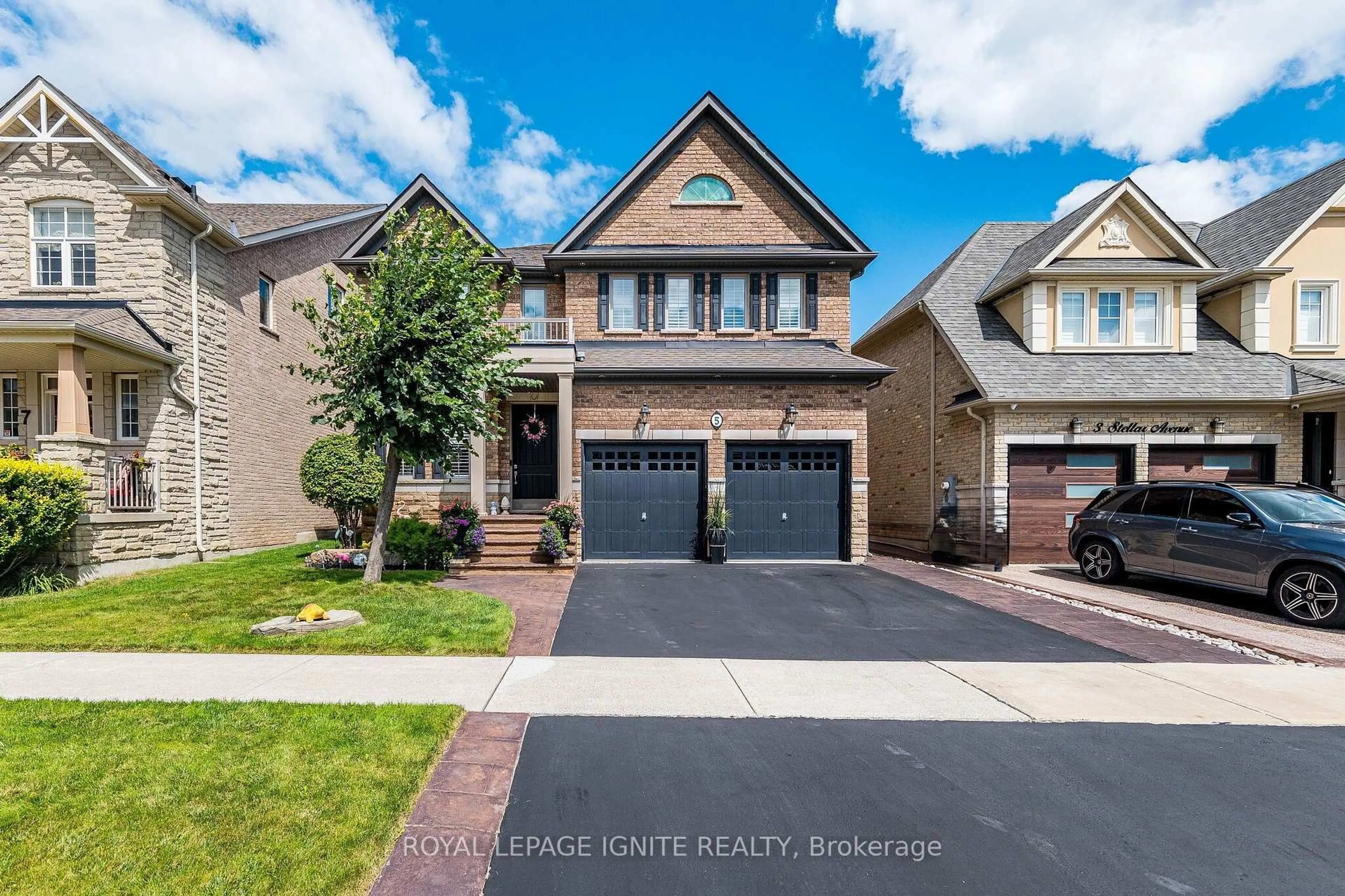 Home with brick exterior material, street for 5 Stellar Ave, Caledon Ontario L7C 3P7
