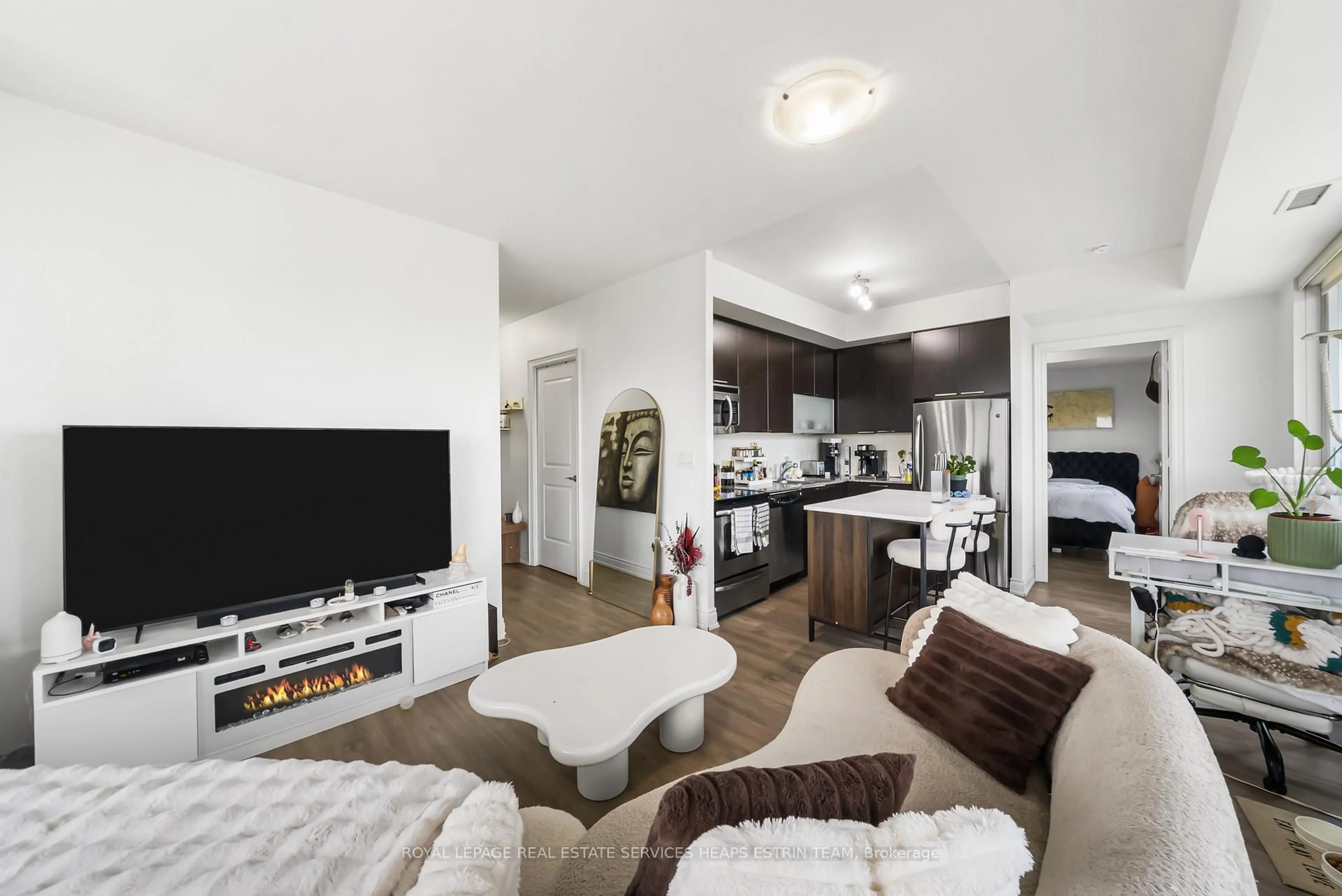 Living room with furniture, unknown for 16 Brookers Lane #3301, Toronto Ontario M8V 0A5