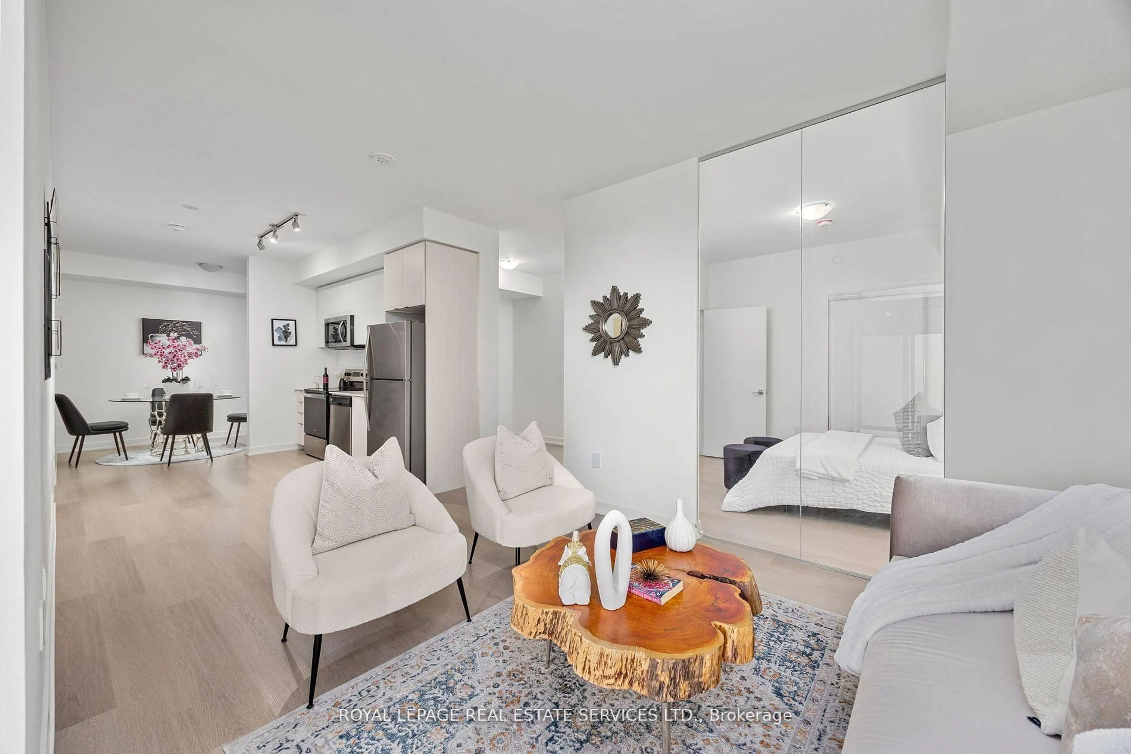 Living room with furniture, unknown for 859 The Queensway #608, Toronto Ontario M8Z 1N8