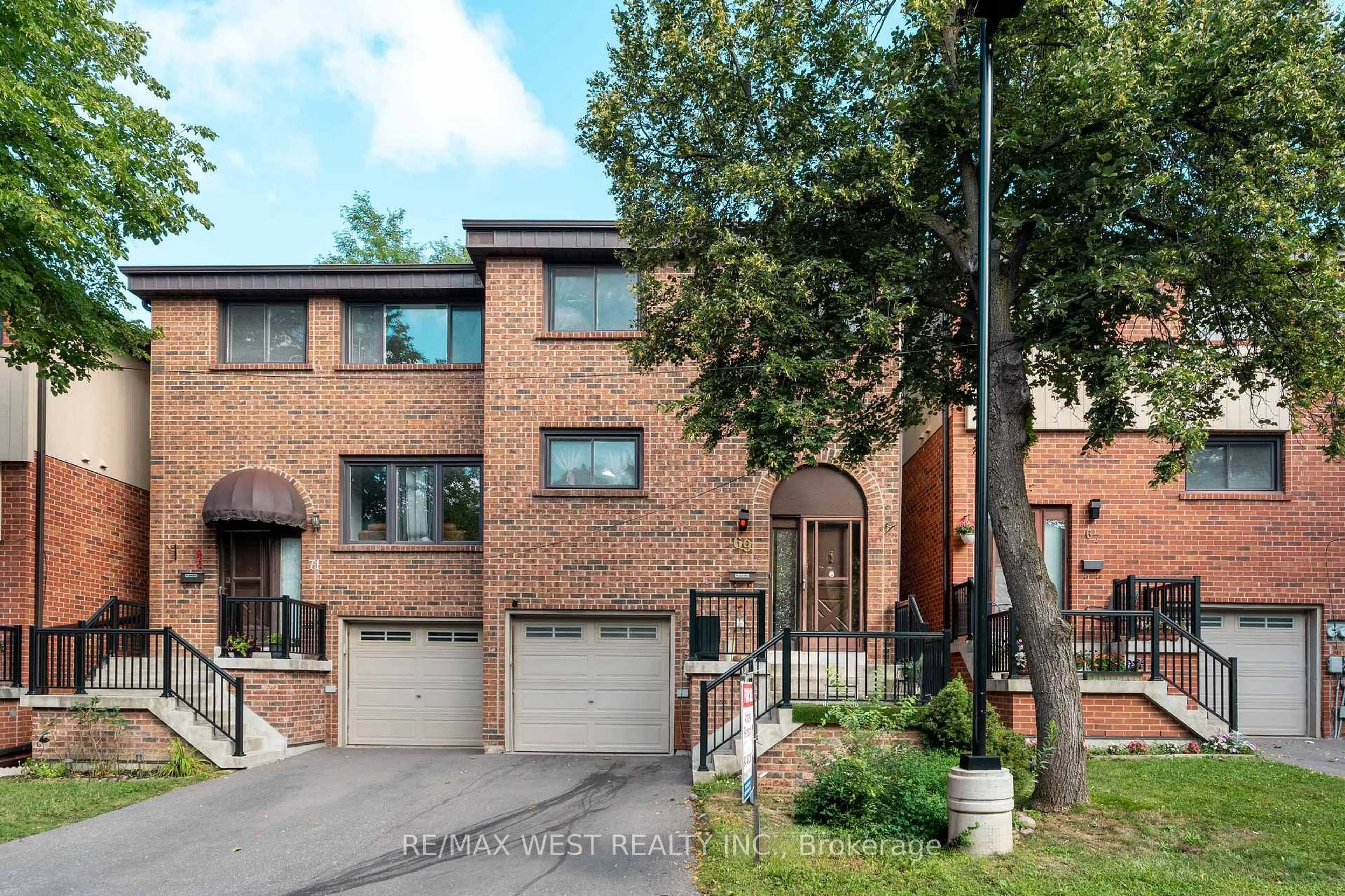 Home with brick exterior material, street for 69 Maple Branch Path #37, Toronto Ontario M9P 3T4