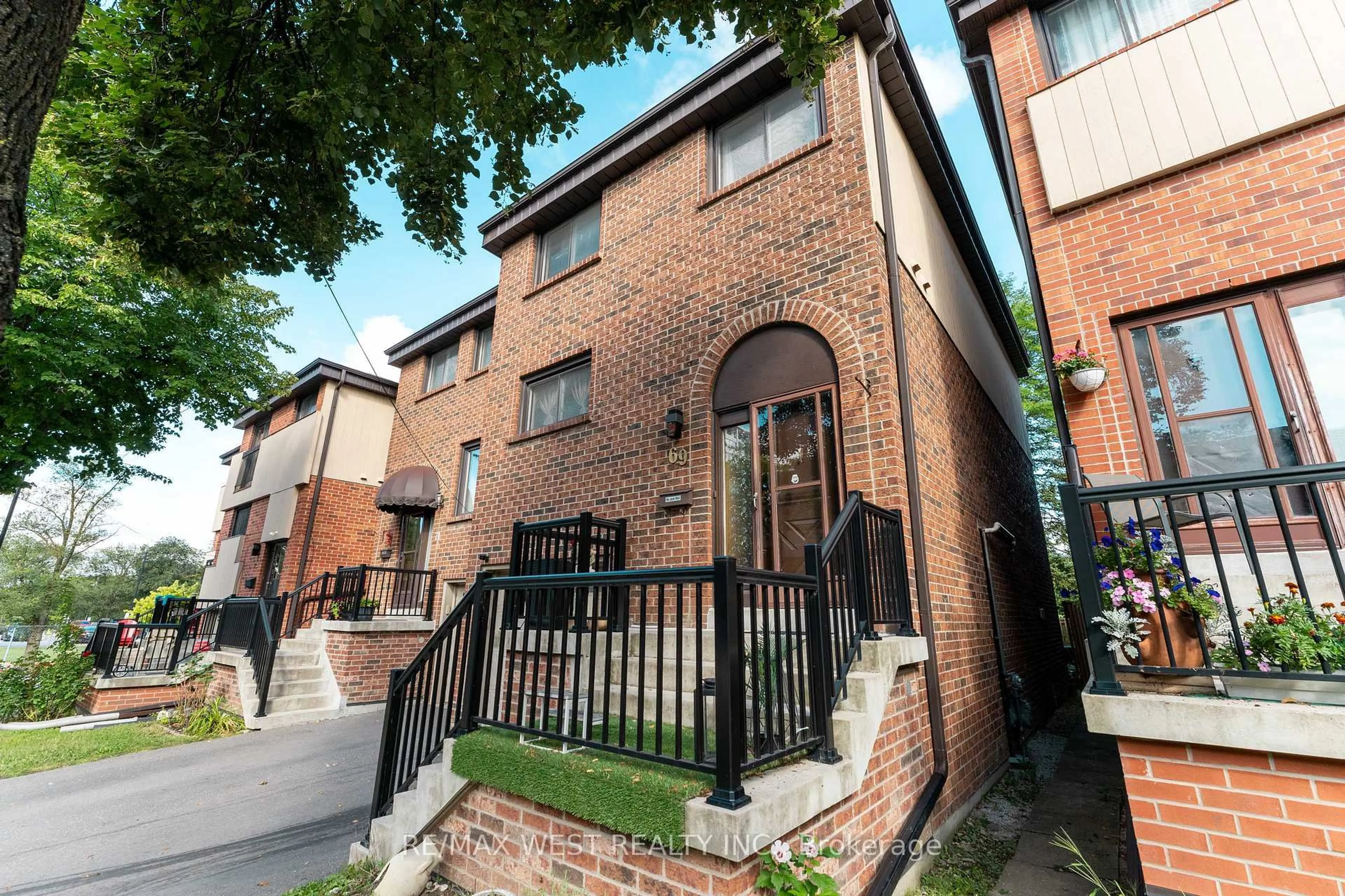 Home with brick exterior material, street for 69 Maple Branch Path #37, Toronto Ontario M9P 3T4