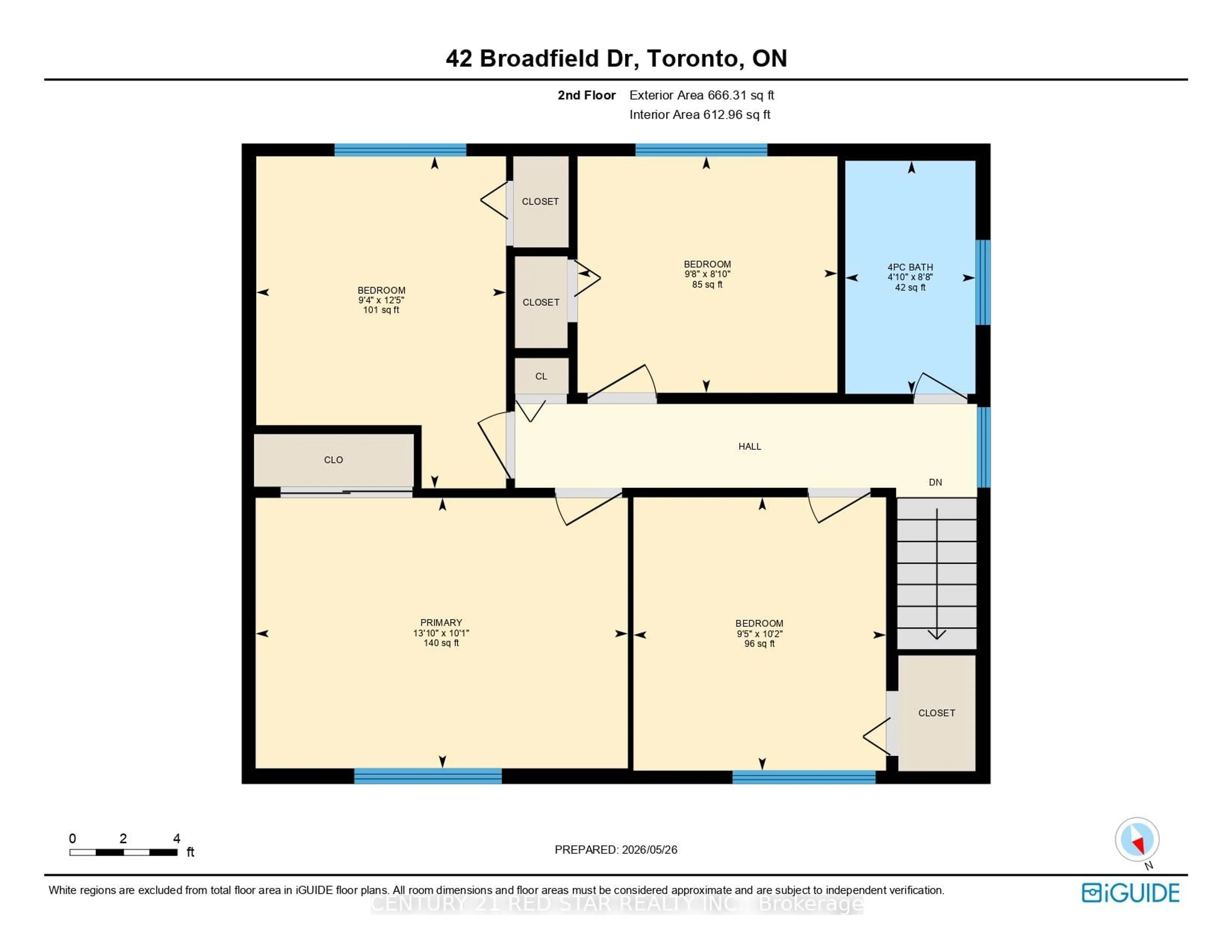 Floor plan for 42 Broadfield Dr, Toronto Ontario M9C 1L7