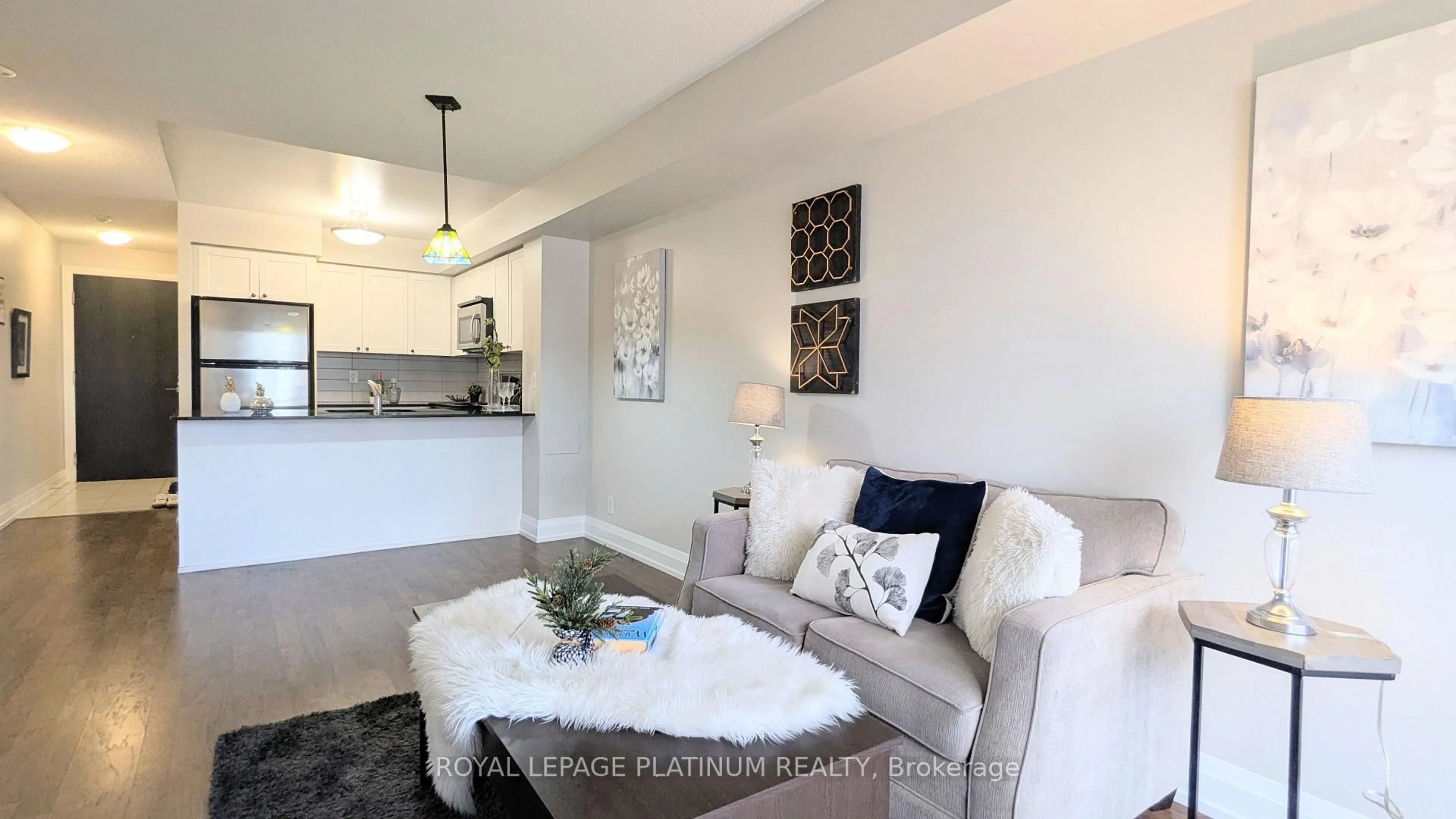 Living room with furniture, unknown for 1070 Sheppard Ave #503, Toronto Ontario M3J 0G8