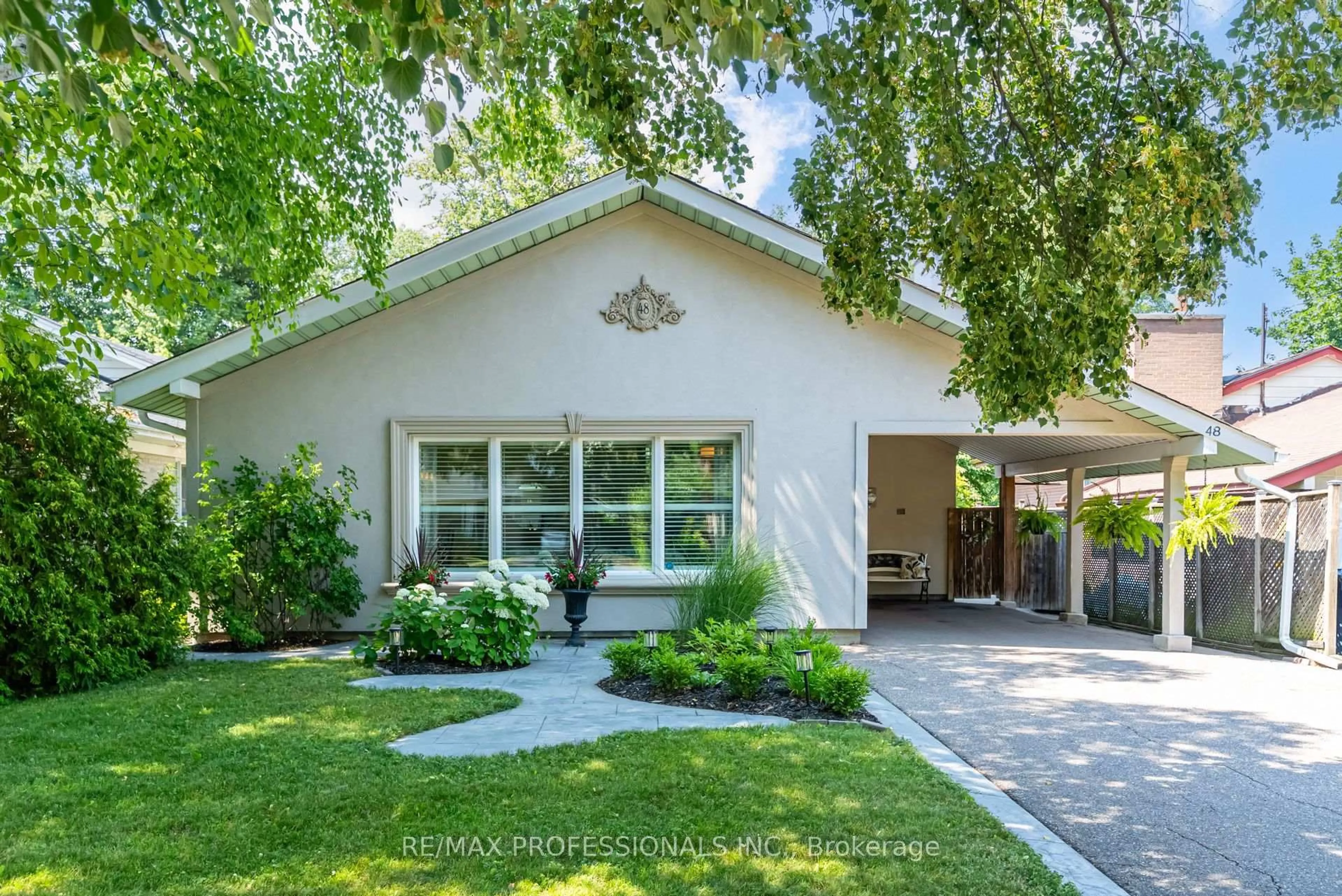 Home with vinyl exterior material, street for 48 Genthorn Ave, Toronto Ontario M9W 2S9
