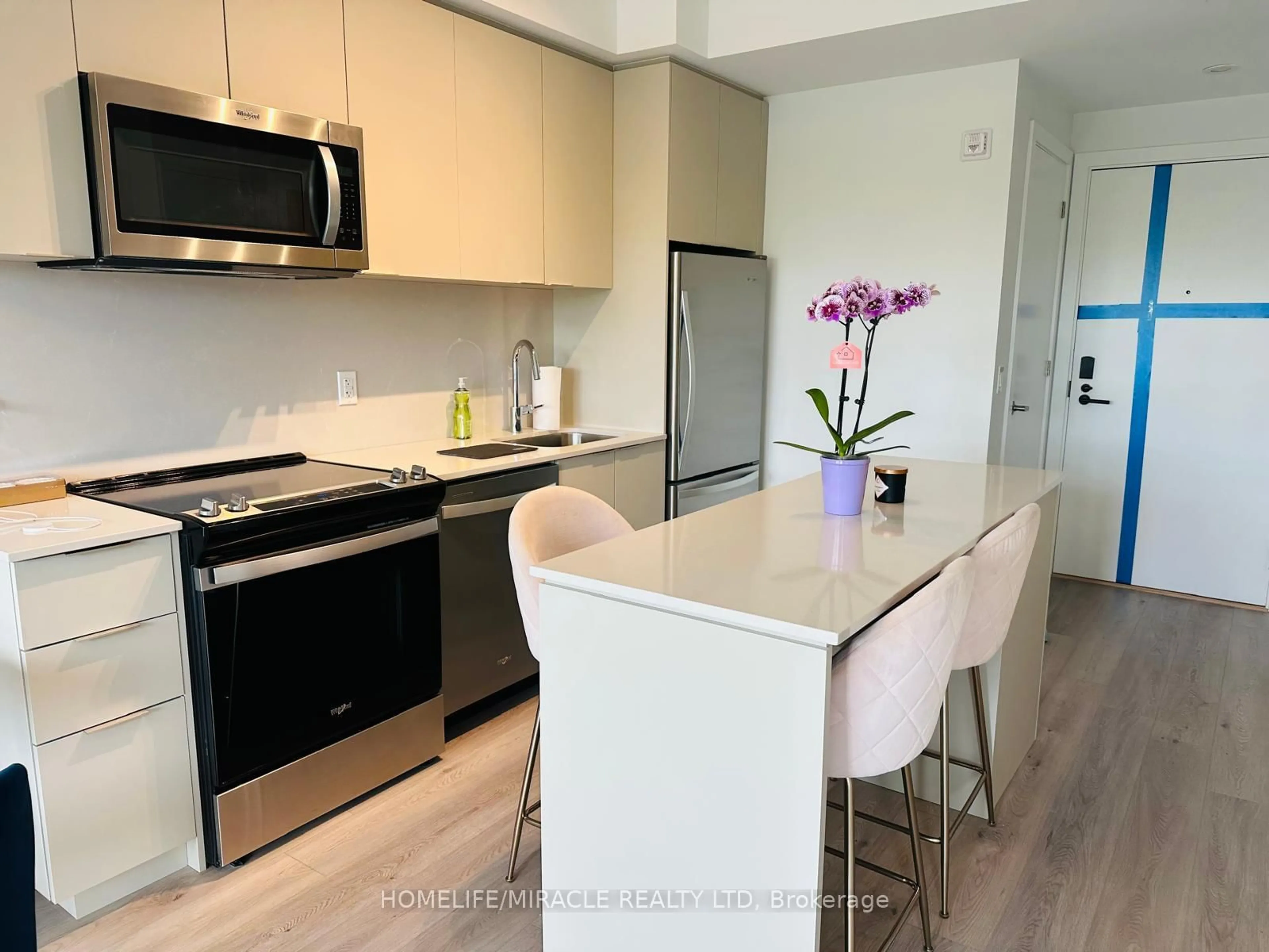Open concept kitchen, unknown for 770 Whitlock Ave #408, Milton Ontario L9E 2B2
