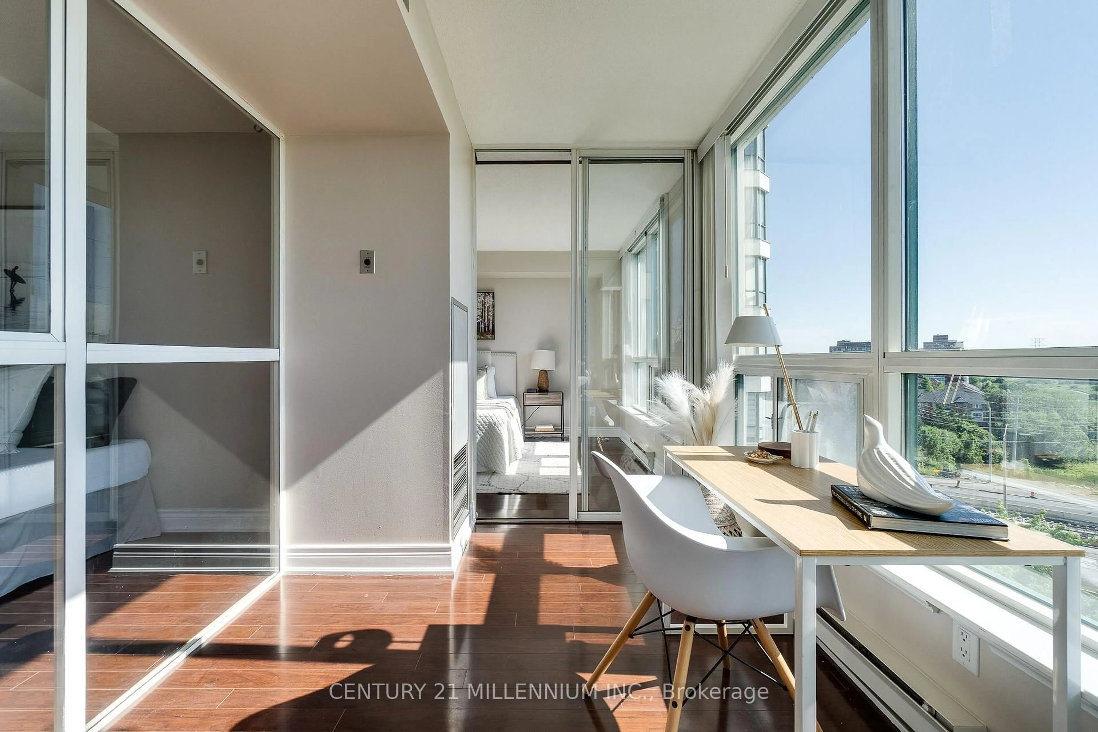 Balcony in the apartment, unknown for 4450 Tucana Crt #902, Mississauga Ontario L5R 3R4