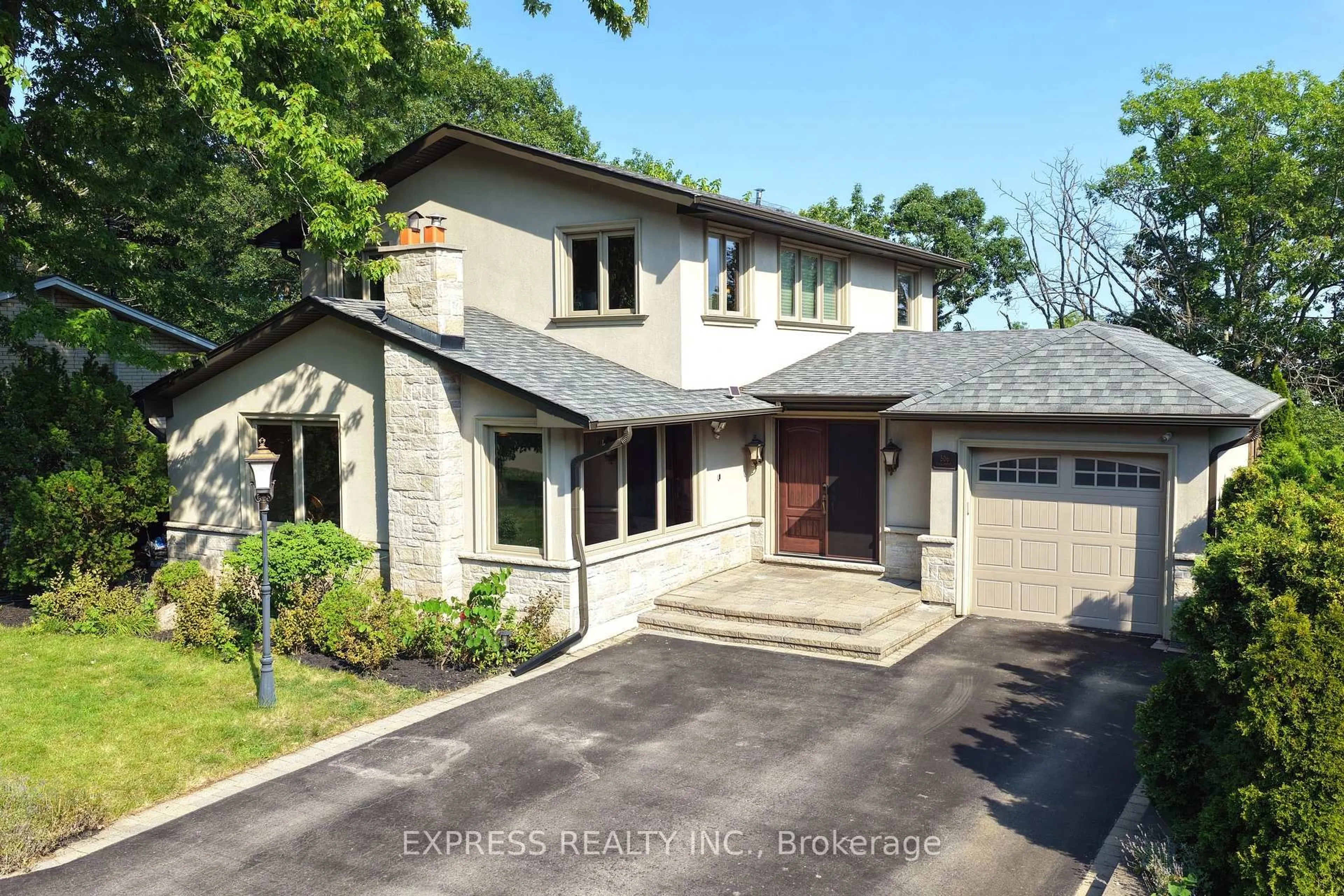 Home with brick exterior material, street for 506 Falgarwood Dr, Oakville Ontario L6H 1N3