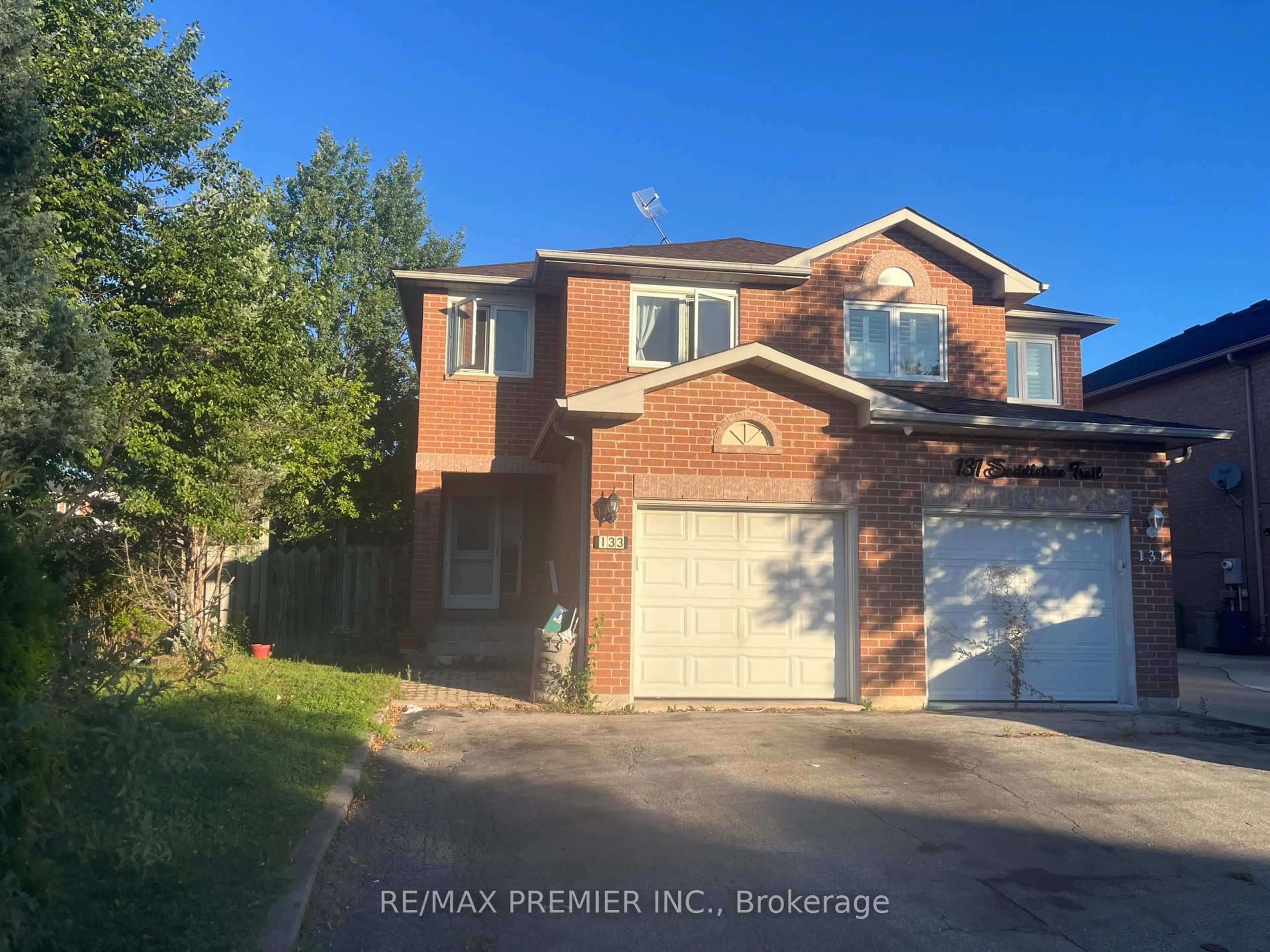 Home with brick exterior material, street for 133 Saddletree Tr, Brampton Ontario L6X 4M9