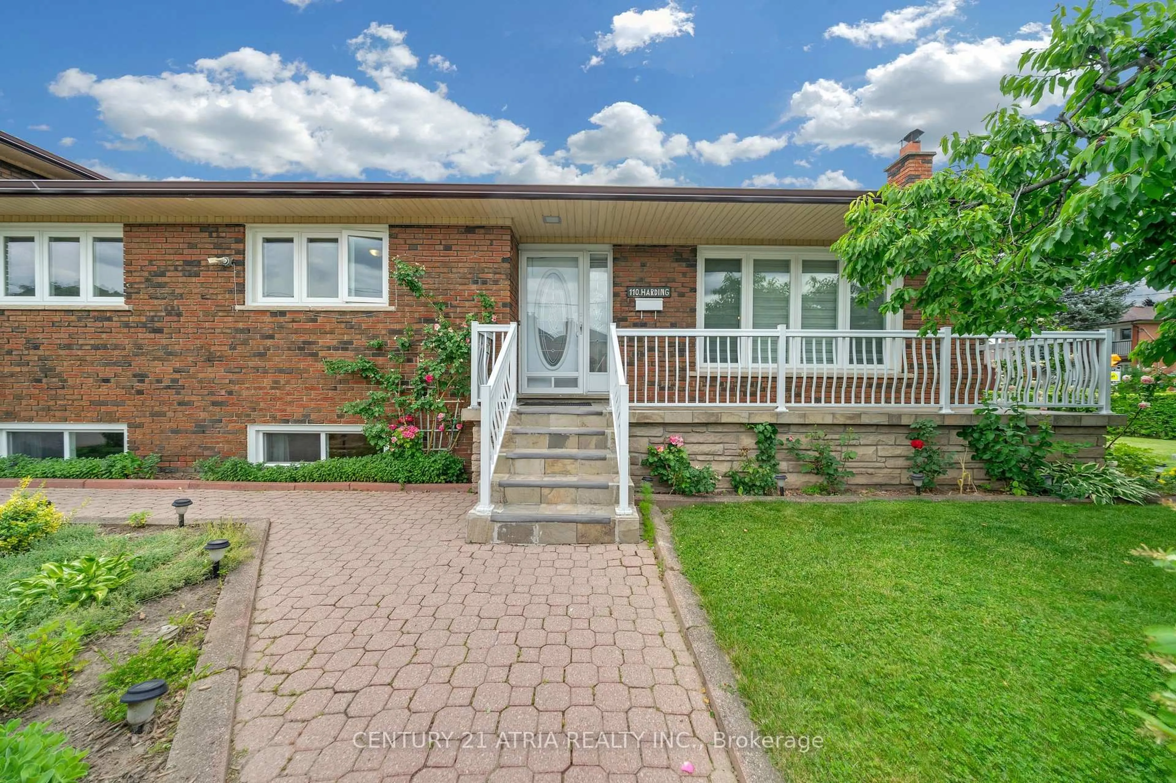 Home with brick exterior material, street for 110 Harding Ave, Toronto Ontario M6M 3A6