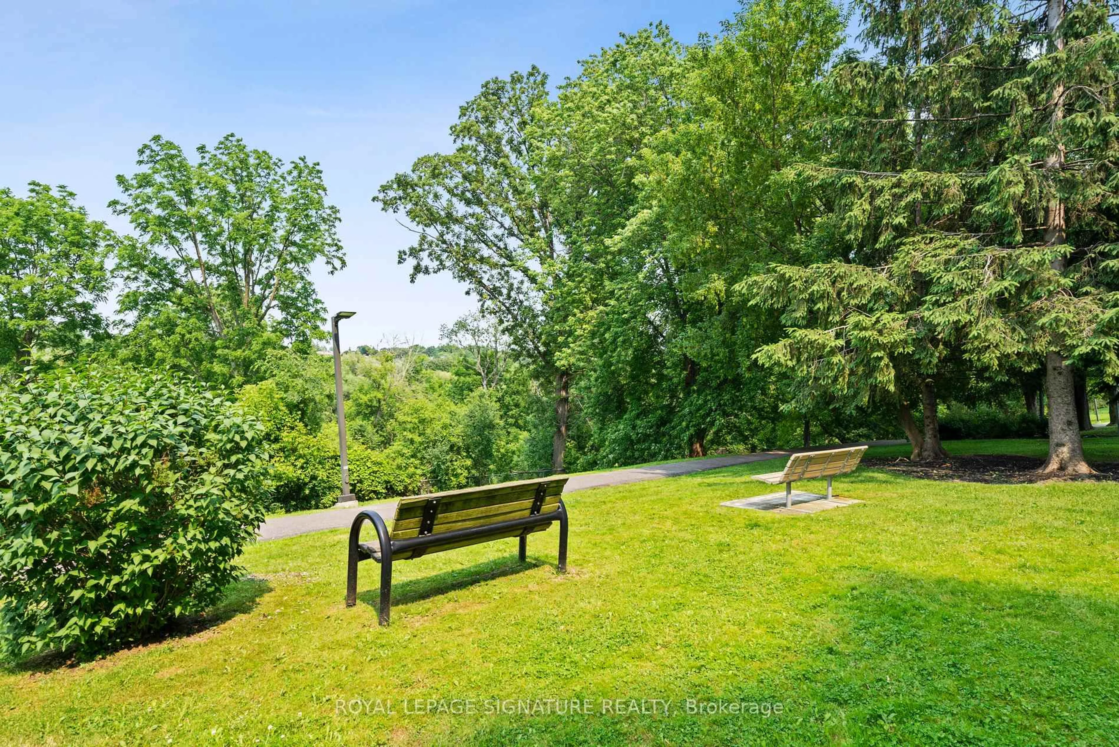 Patio, forest/trees view for 3 Rowntree Rd #407, Toronto Ontario M9V 5G8