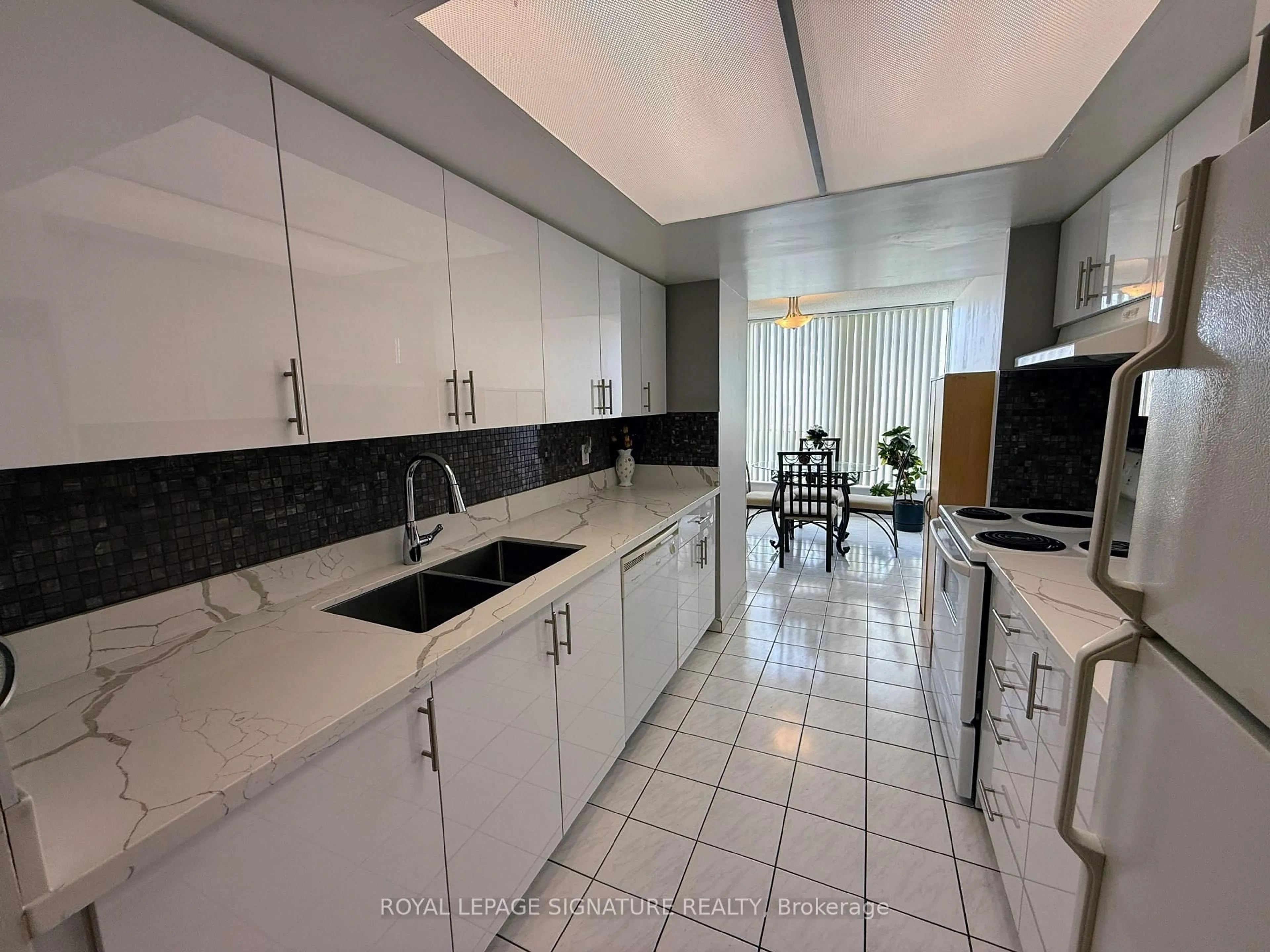 Standard kitchen, ceramic/tile floor for 3 Rowntree Rd #407, Toronto Ontario M9V 5G8