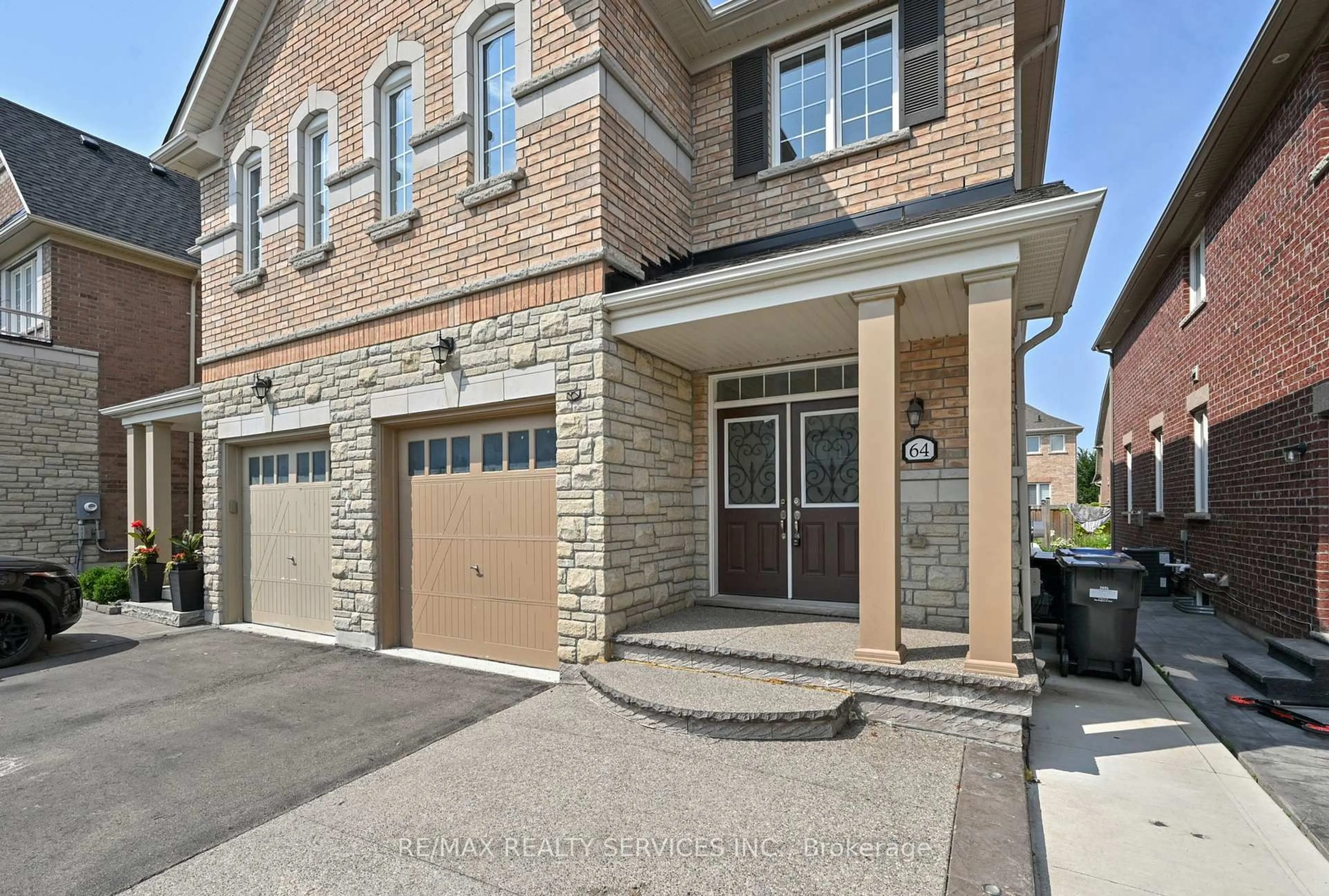 Home with brick exterior material, street for 64 Maple Cider St, Caledon Ontario L7C 4B8