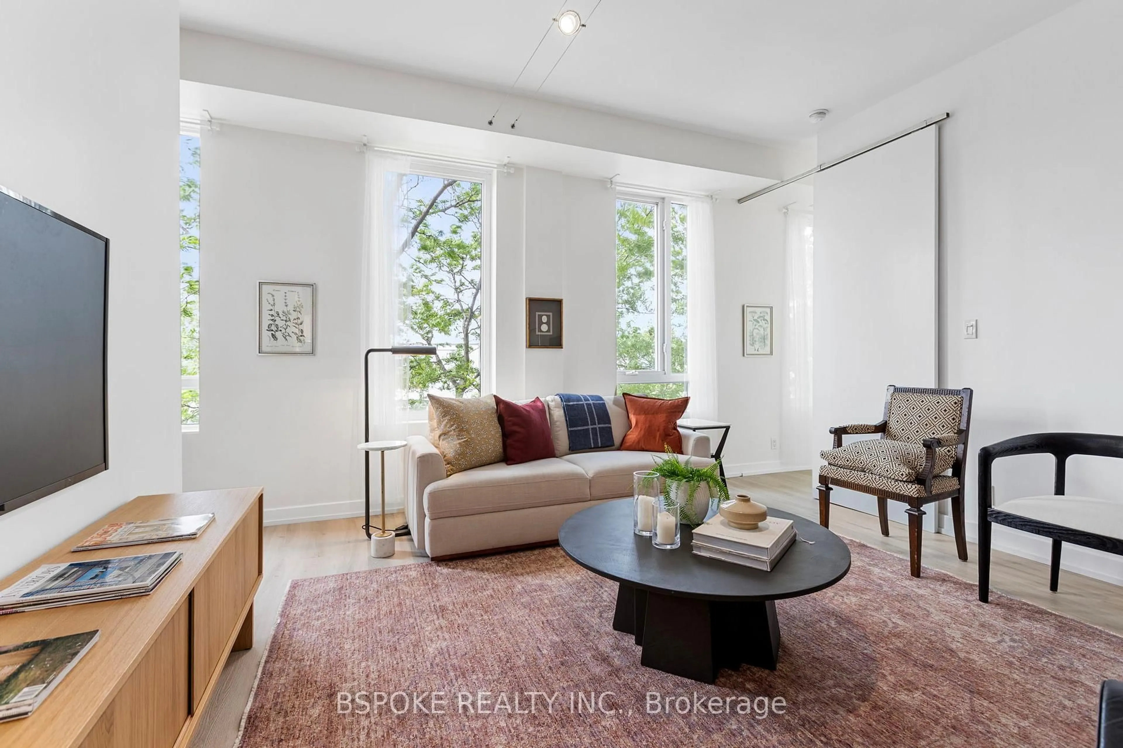 Living room with furniture, unknown for 1 St Johns Rd #303, Toronto Ontario M6P 1T7