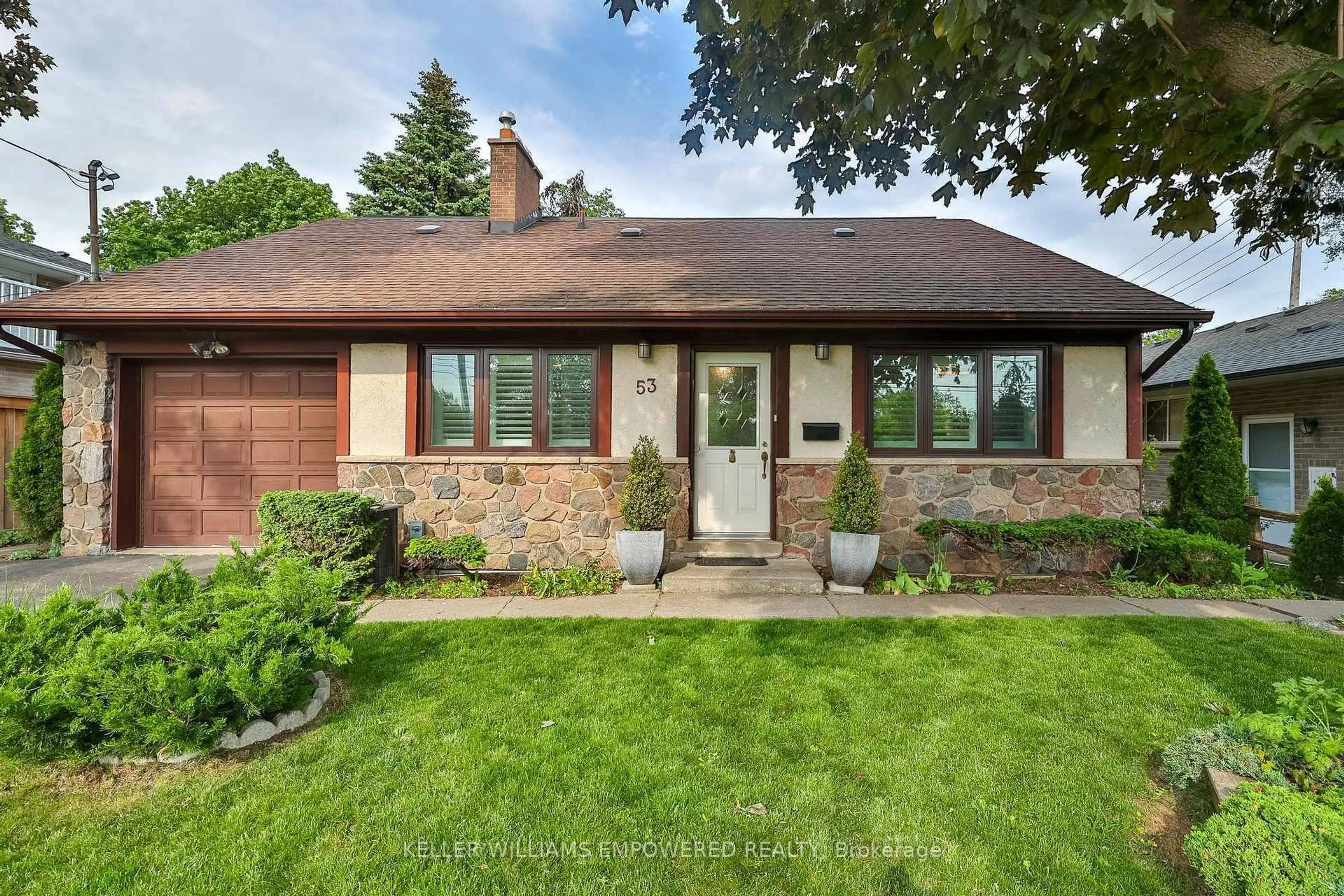 Home with brick exterior material, street for 53 Neilson Dr, Toronto Ontario M9C 1V8