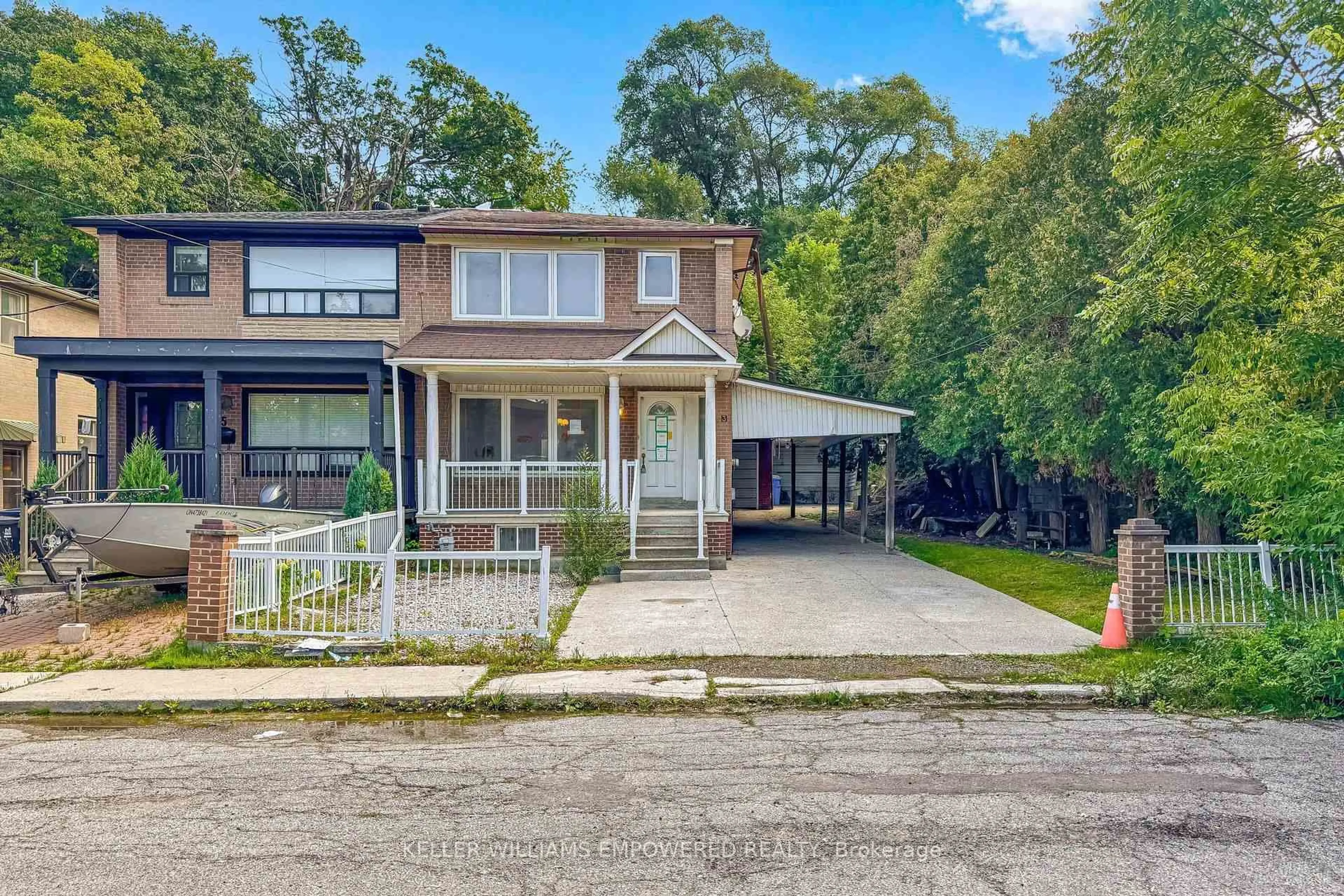 Home with brick exterior material, street for 3 Hilldale Rd, Toronto Ontario M6N 3Y1
