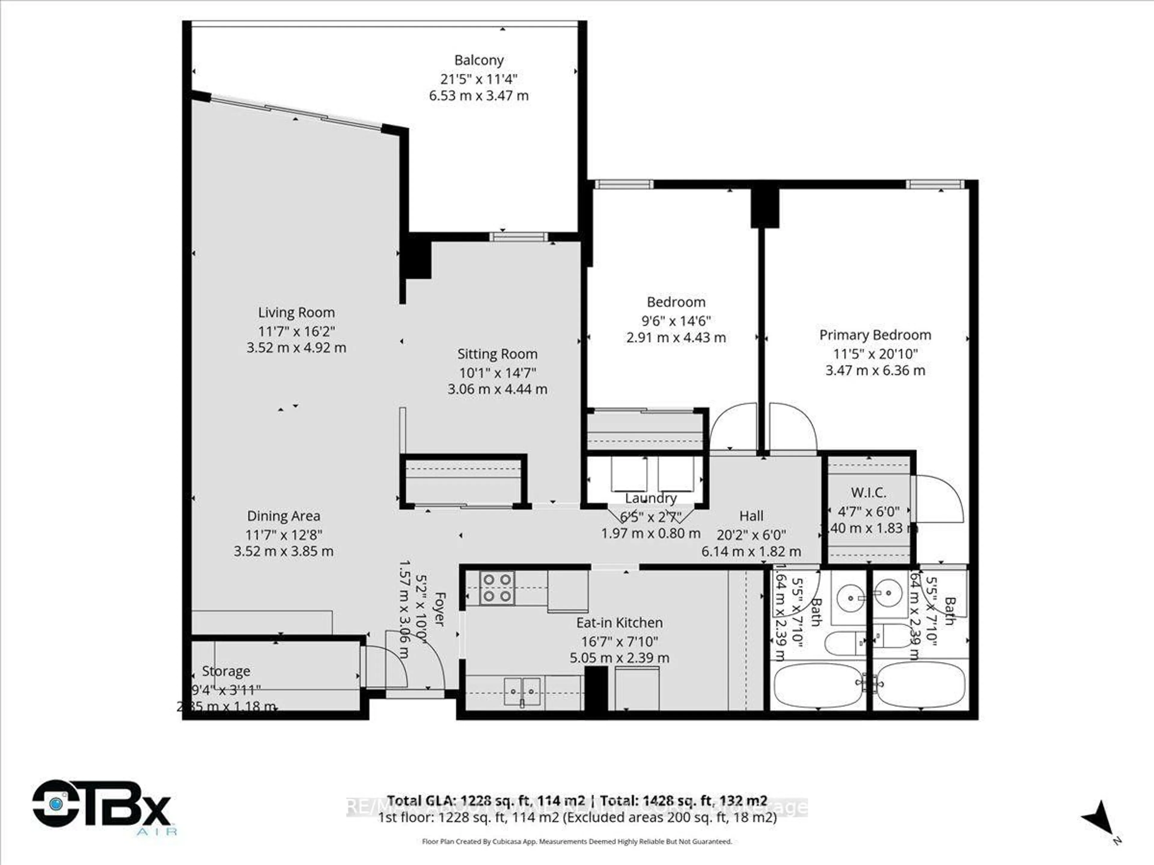 Floor plan for 299 Mill Rd #1801, Toronto Ontario M9C 4V9