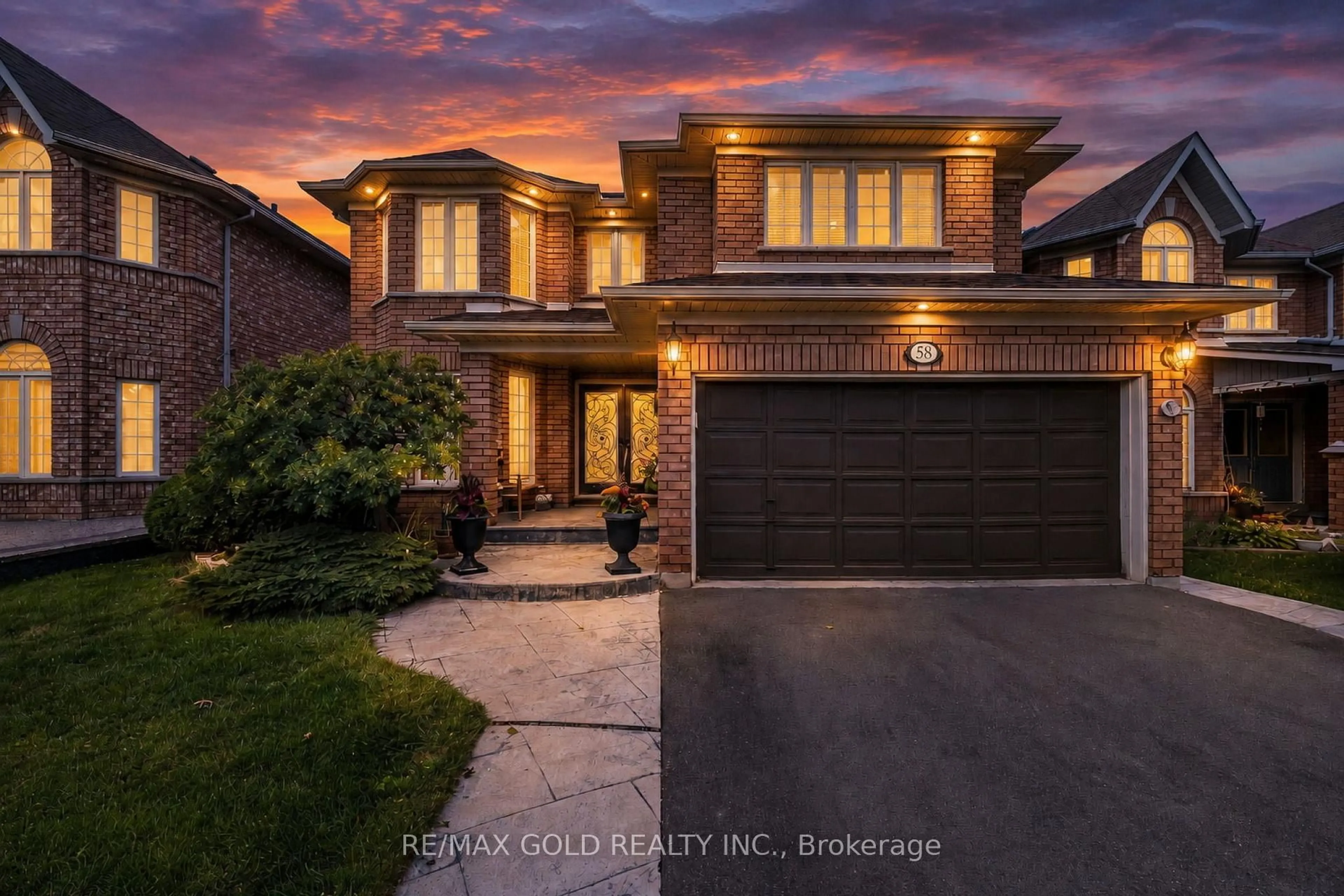 Home with brick exterior material, street for 58 Springtown Tr, Brampton Ontario L6R 2C9