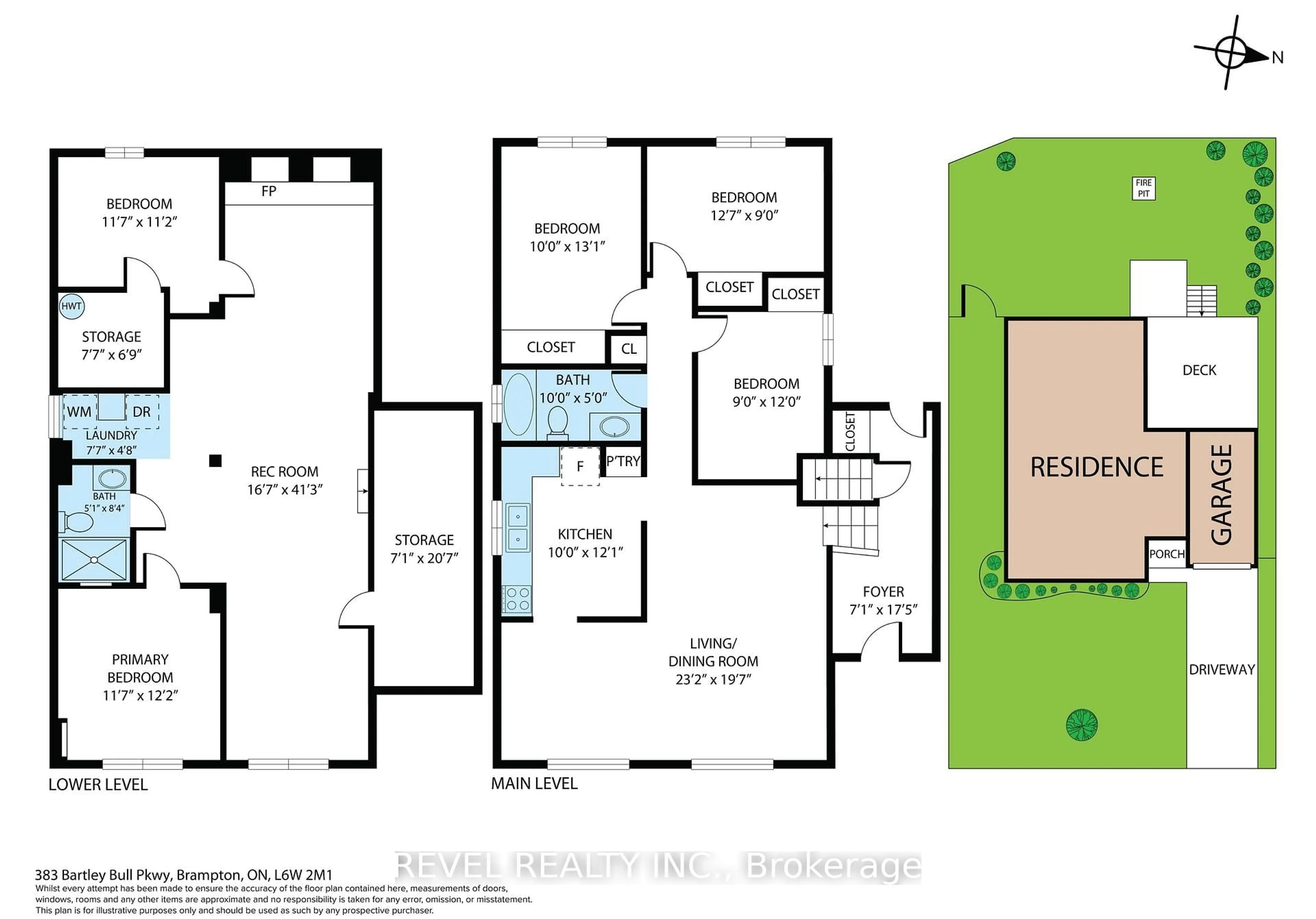 Floor plan for 383 Bartley Bull Pkwy, Brampton Ontario L6W 2M1