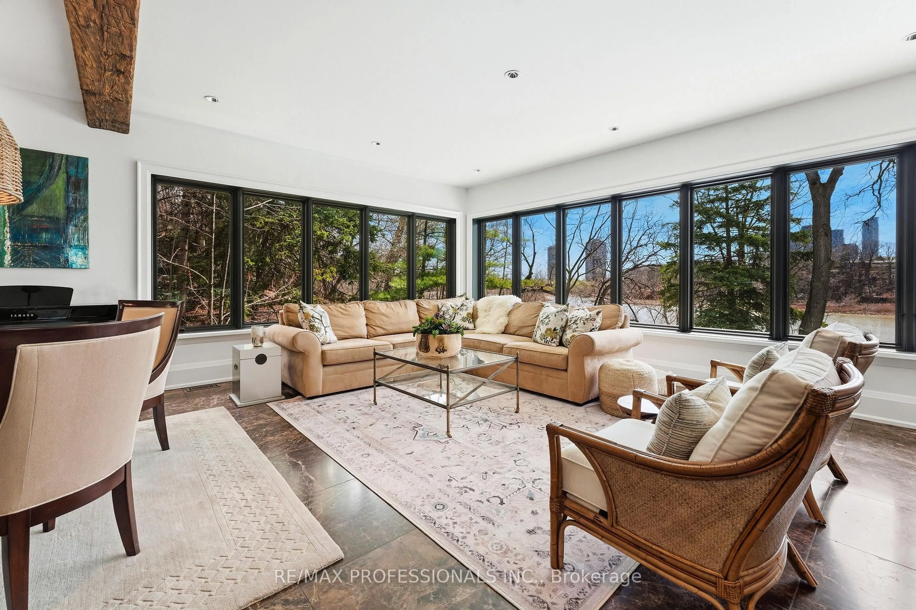 Living room with furniture, unknown for 23 Riverside Cres, Toronto Ontario M6S 1B5