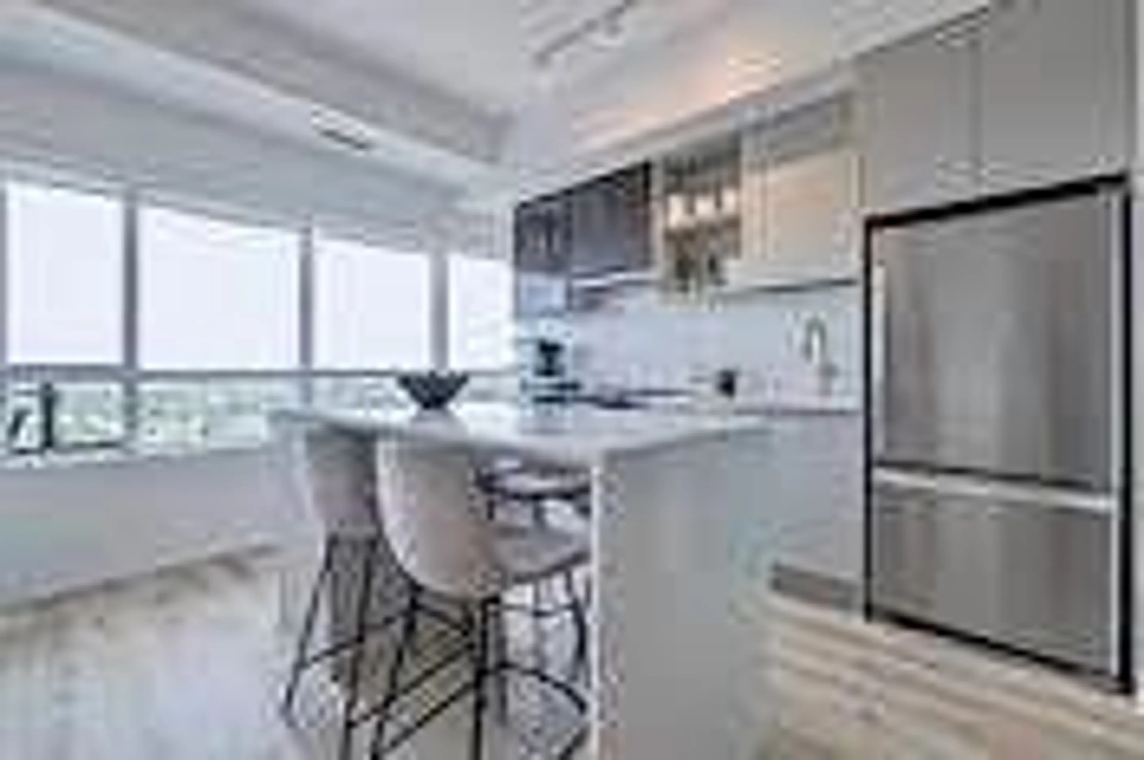 Open concept kitchen, ceramic/tile floor for 395 Dundas St #PH15, Oakville Ontario L6M 4M2
