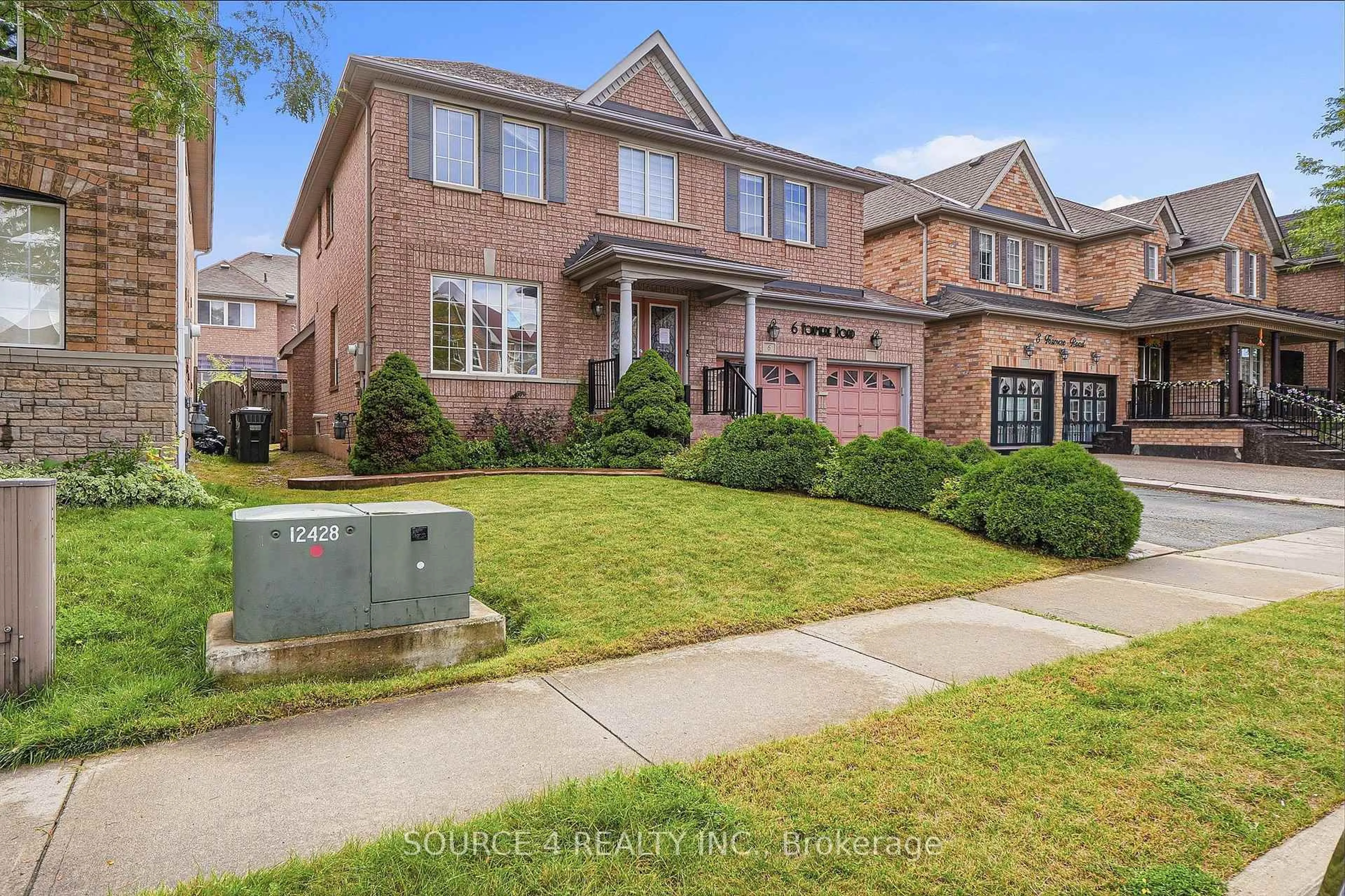 Home with brick exterior material, street for 6 Foxmere Rd, Brampton Ontario L7A 1S6