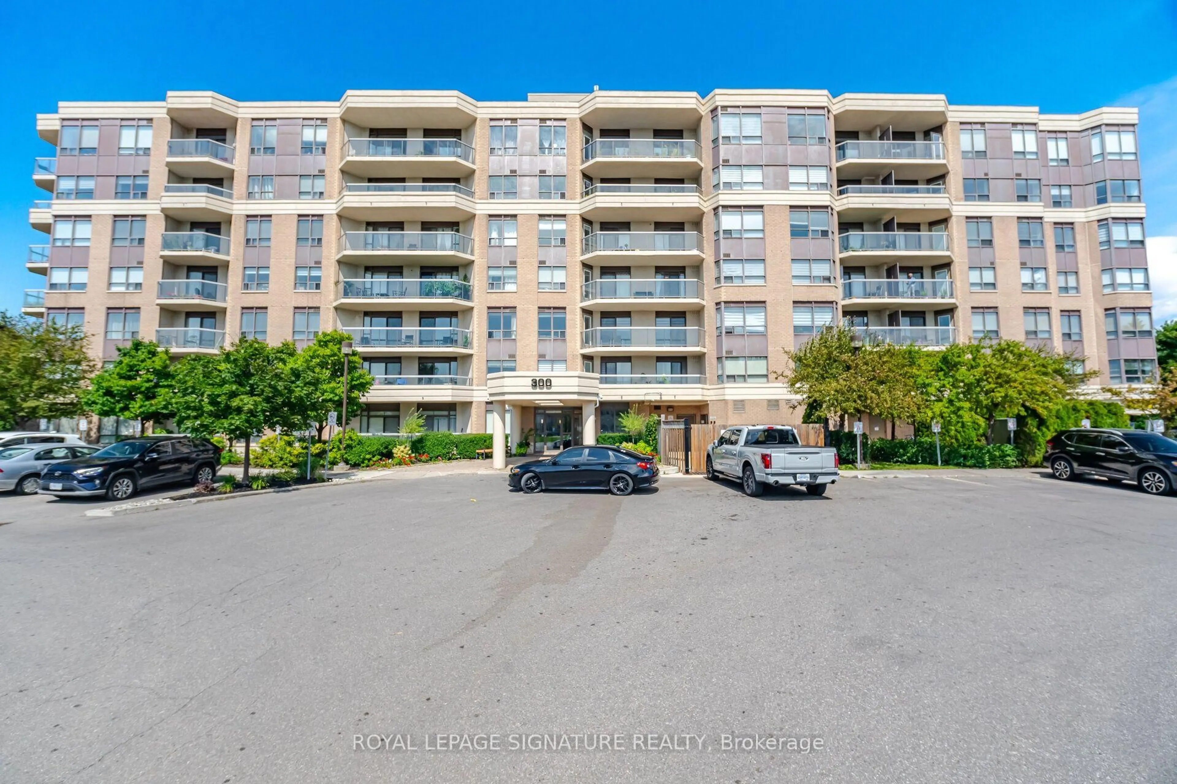 A pic from outside/outdoor area/front of a property/back of a property/a pic from drone, water/lake/river/ocean view for 300 Ray Lawson Blvd #313, Brampton Ontario L6Y 5H5