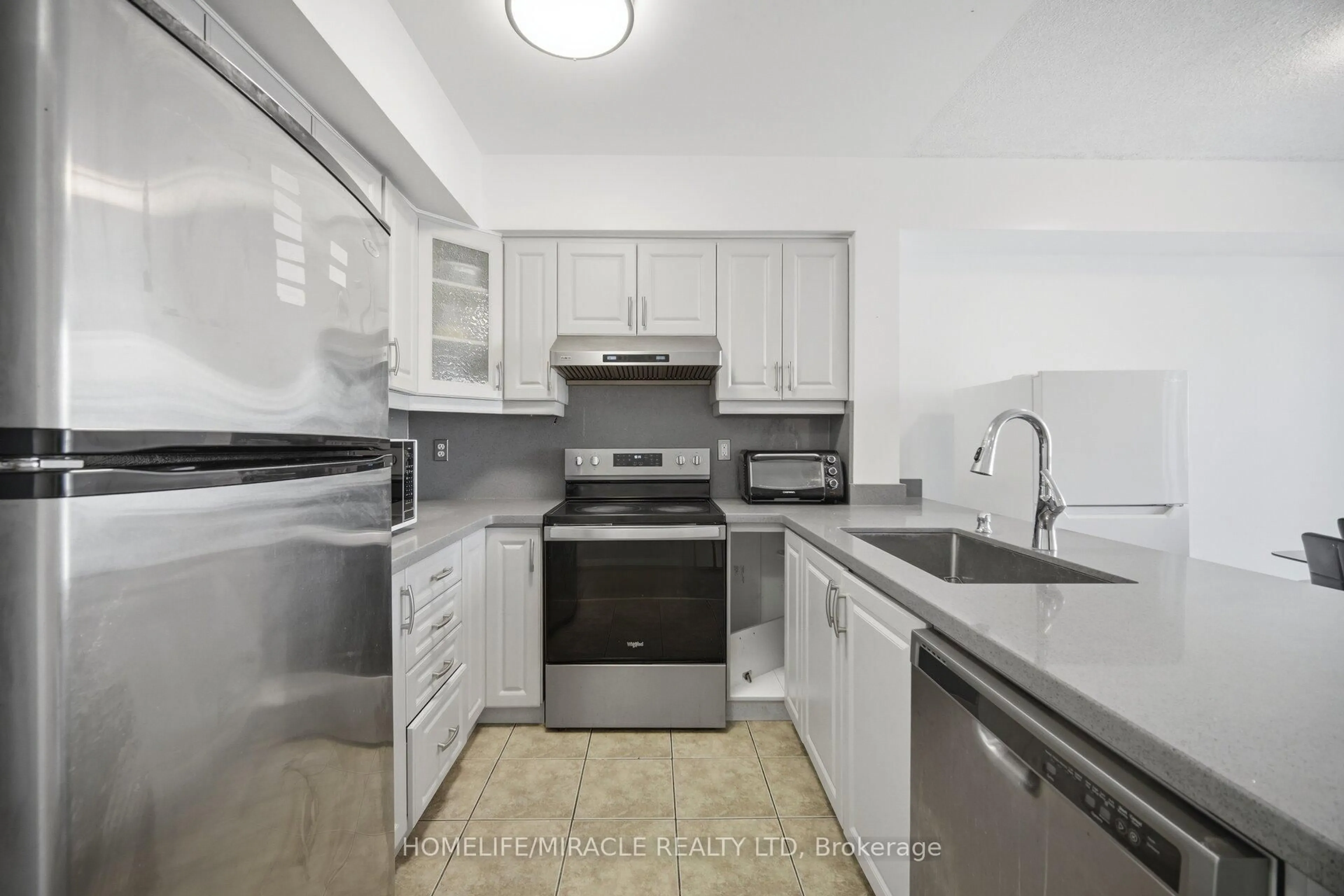 Standard kitchen, ceramic/tile floor for 3049 Finch Ave #2002, Toronto Ontario M9M 0A5