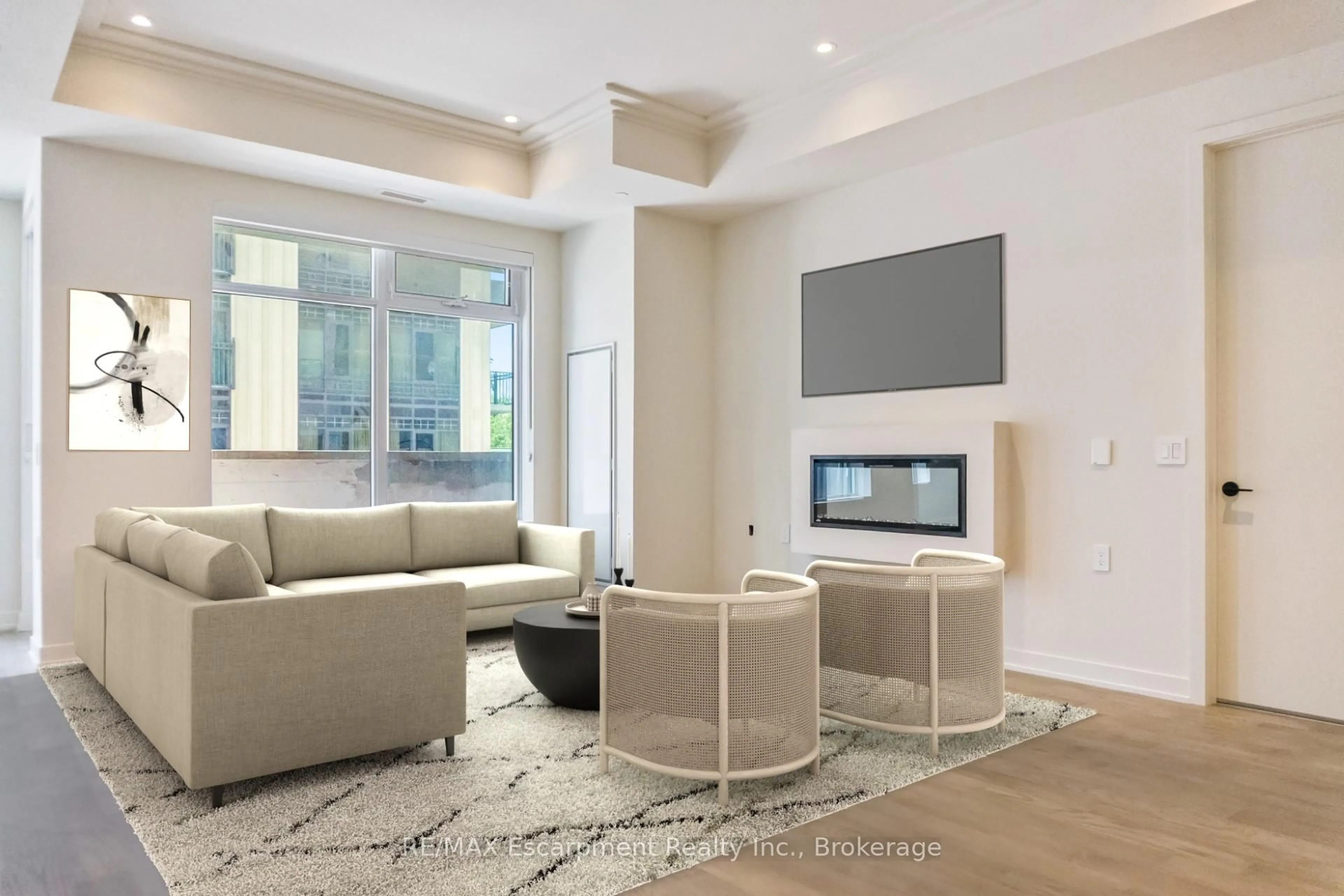 Living room with furniture, unknown for 123 Maurice Dr #216, Oakville Ontario L6K 2W6