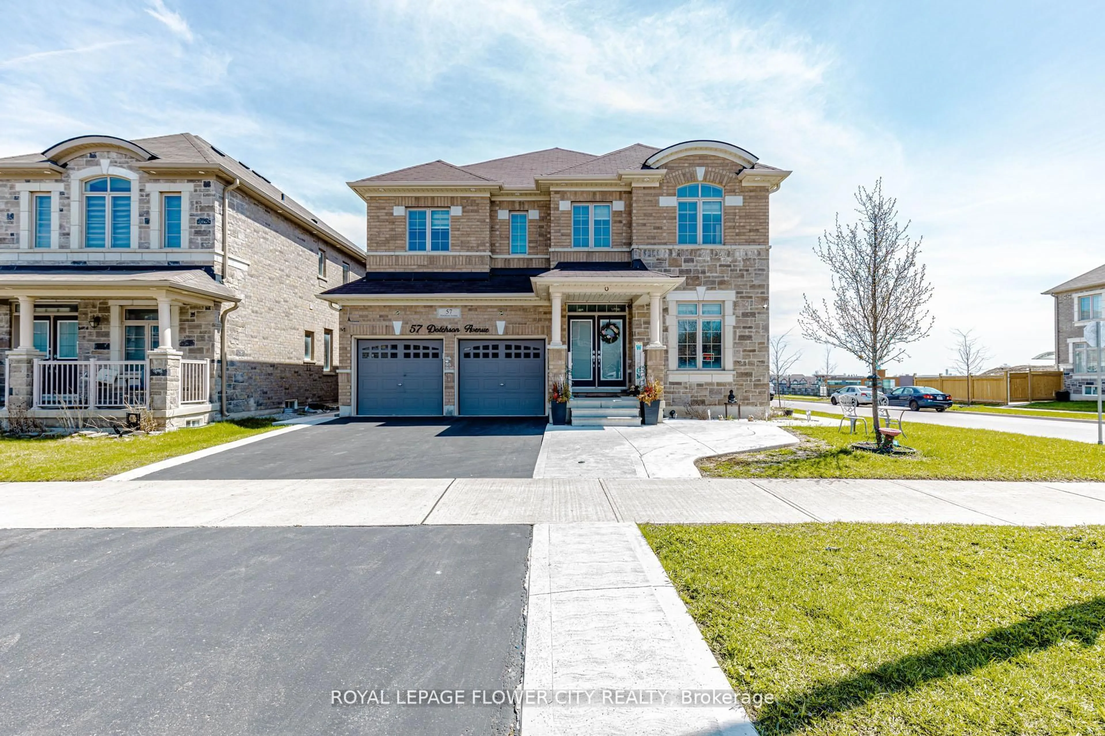 Home with brick exterior material, street for 57 Dotchson Ave, Caledon Ontario L7C 4G7