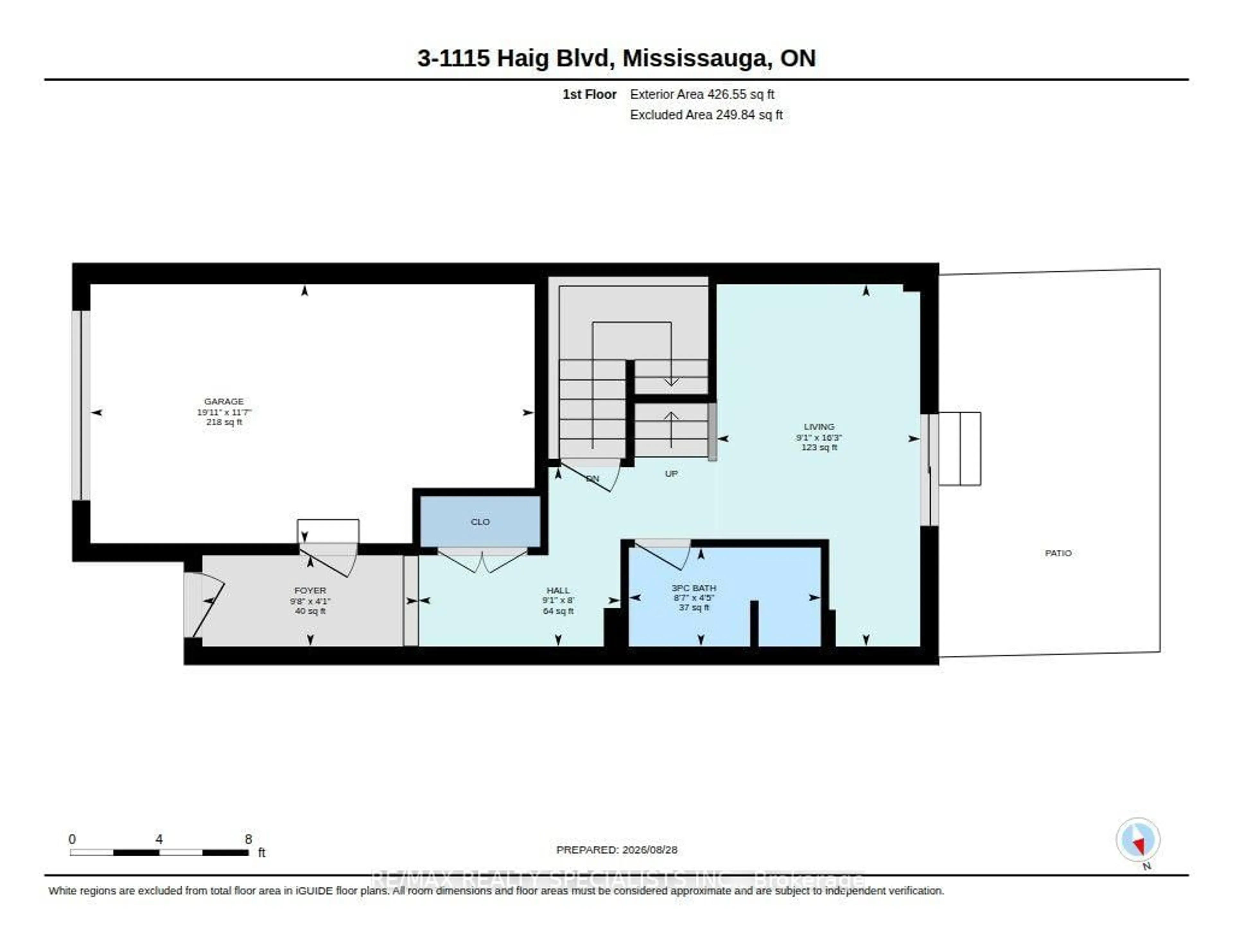 Floor plan for 1115 Haig Blvd #3, Mississauga Ontario L5E 2M6