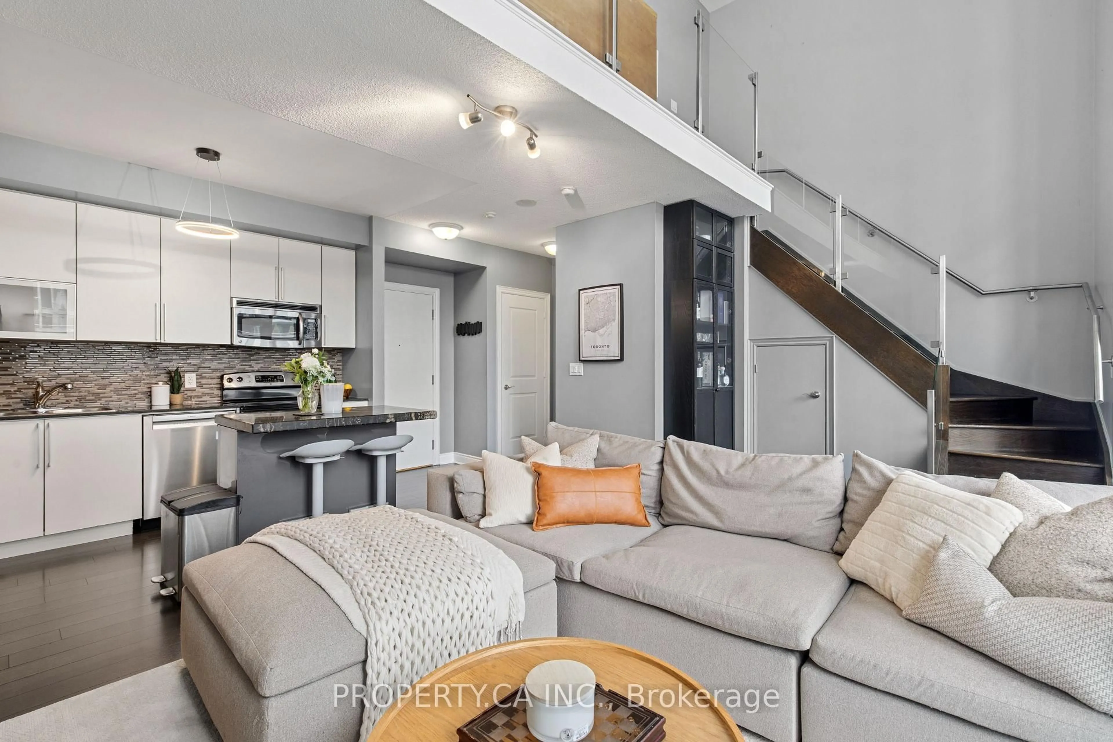 Open concept kitchen, unknown for 16 Brookers Lane #211, Toronto Ontario M8V 0A5