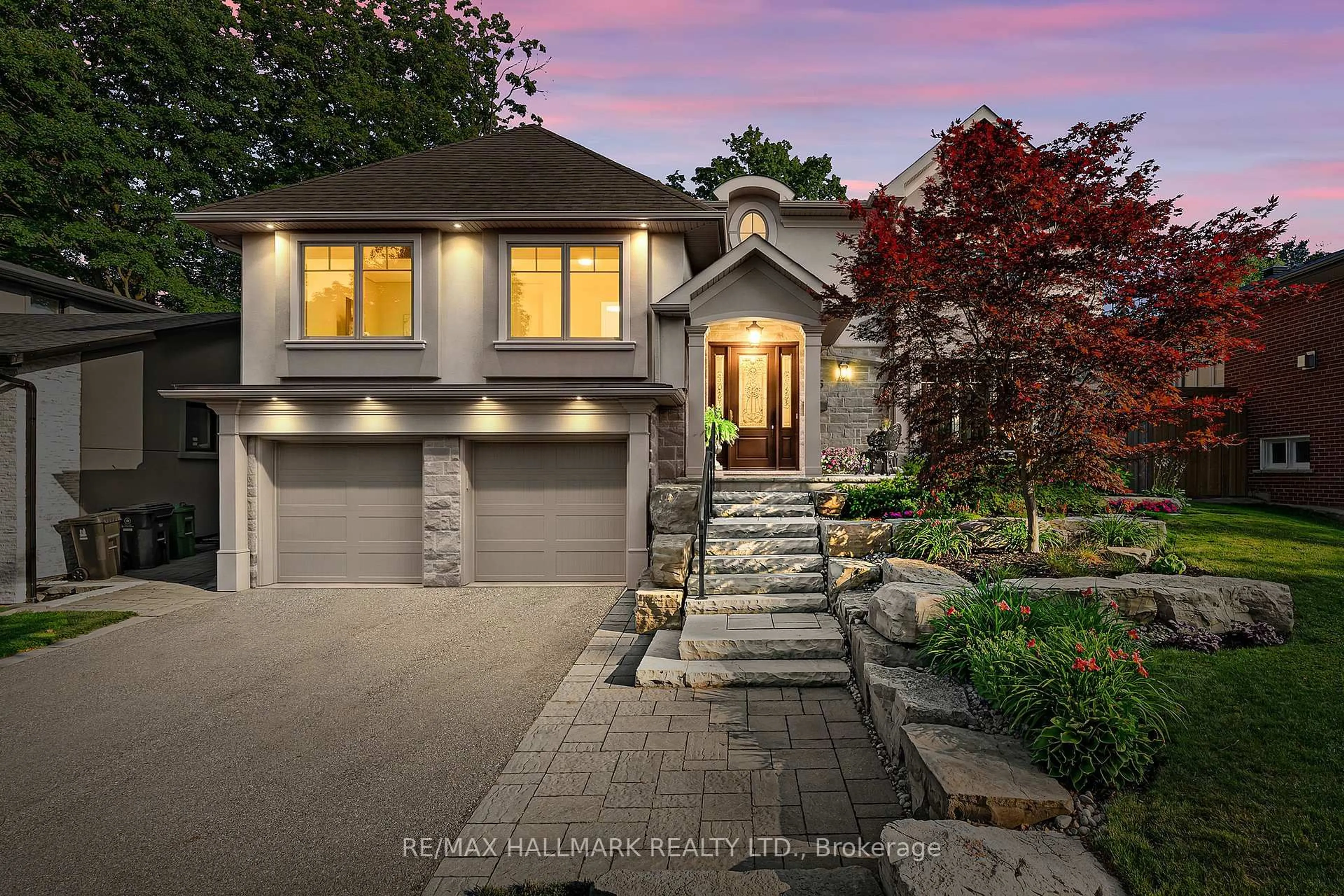 Home with brick exterior material, street for 25 Queensborough Cres, Toronto Ontario M9R 1A1