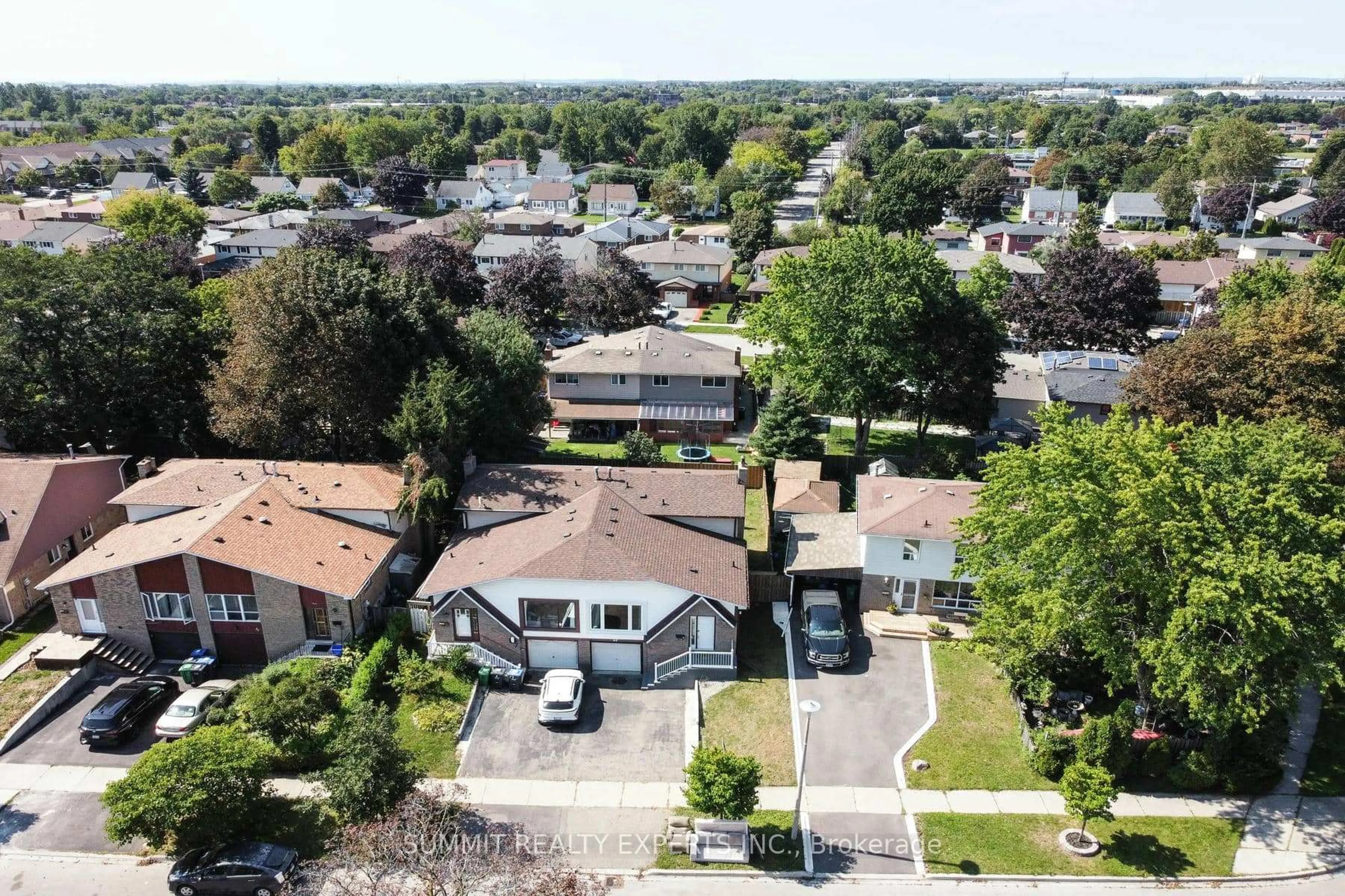 A pic from outside/outdoor area/front of a property/back of a property/a pic from drone, street for 44 Nancy Mccredie Dr, Brampton Ontario L6X 2N5