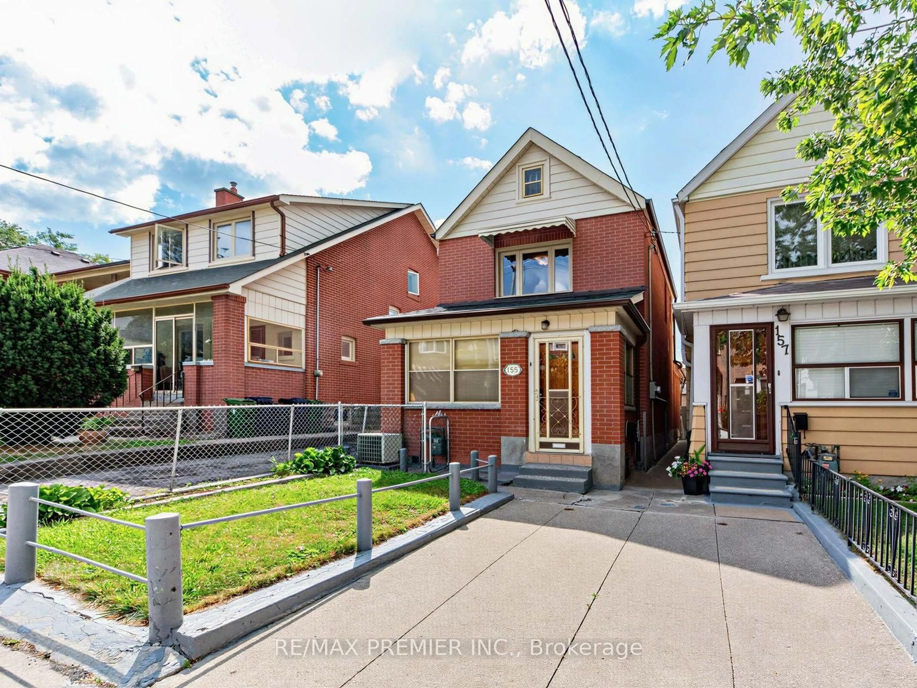 Home with brick exterior material, street for 155 Ascot Ave, Toronto Ontario M6E 1G5
