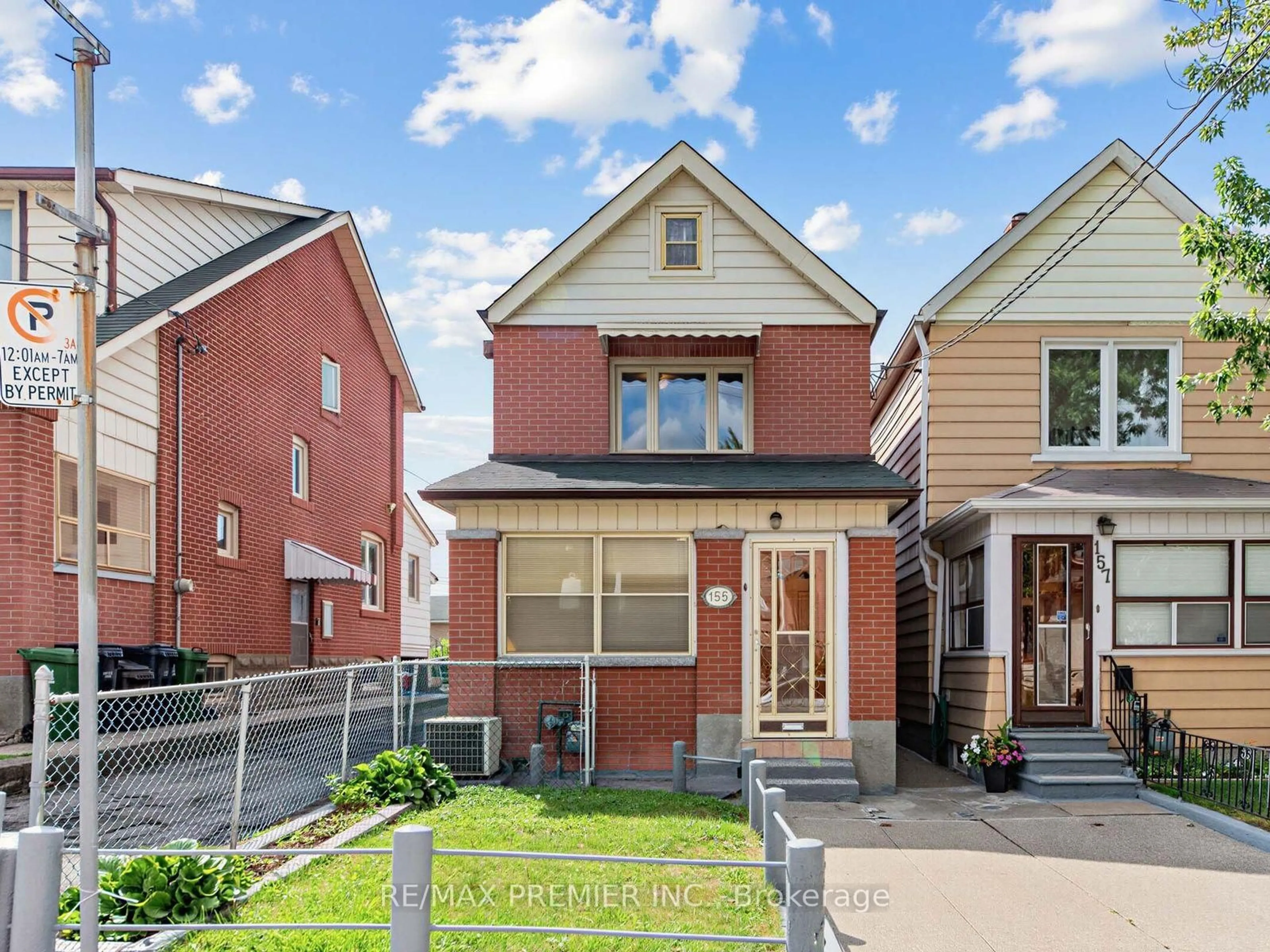 Home with brick exterior material, street for 155 Ascot Ave, Toronto Ontario M6E 1G5