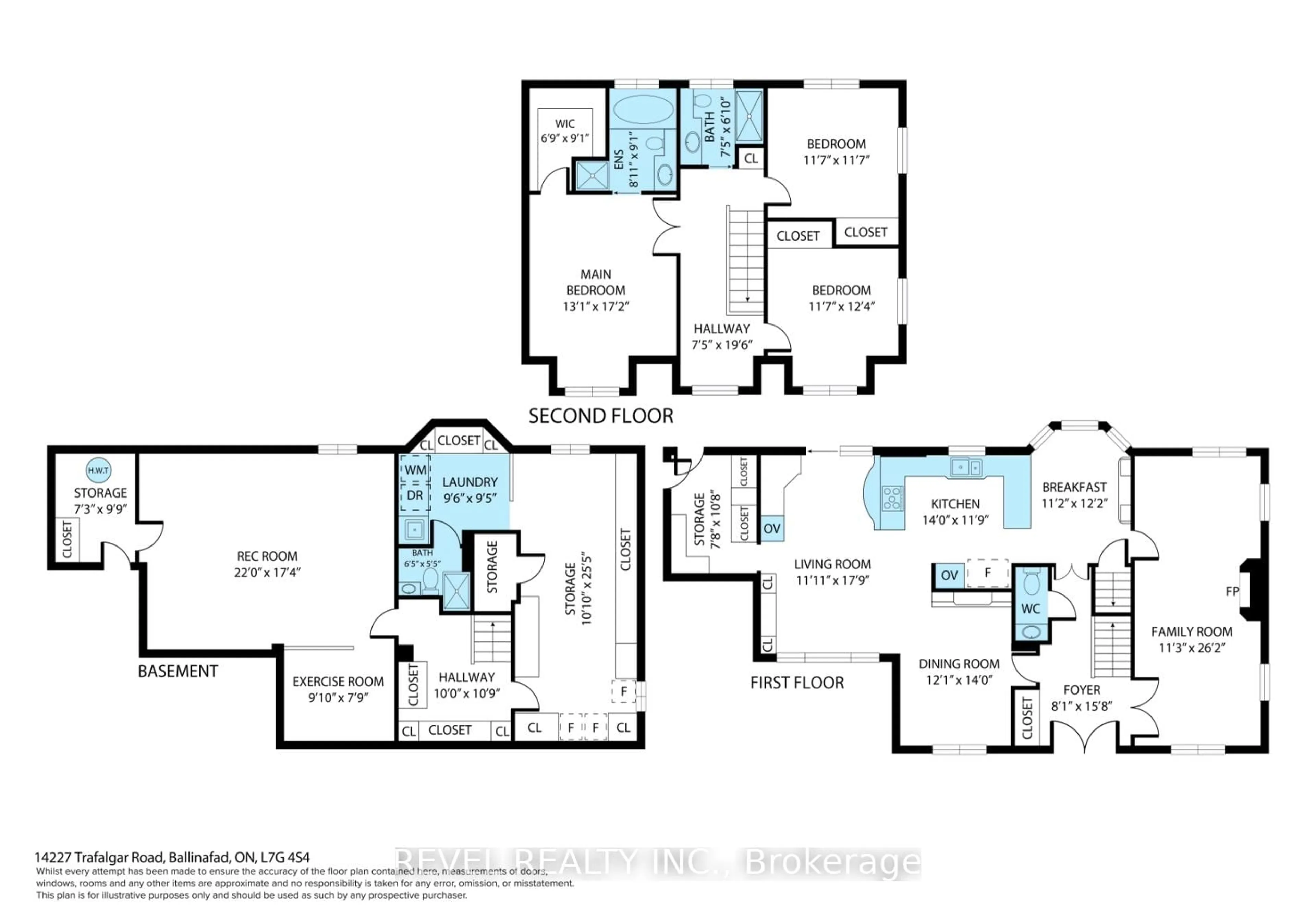 Floor plan for 14227 Trafalgar Rd, Halton Hills Ontario N0B 1H0