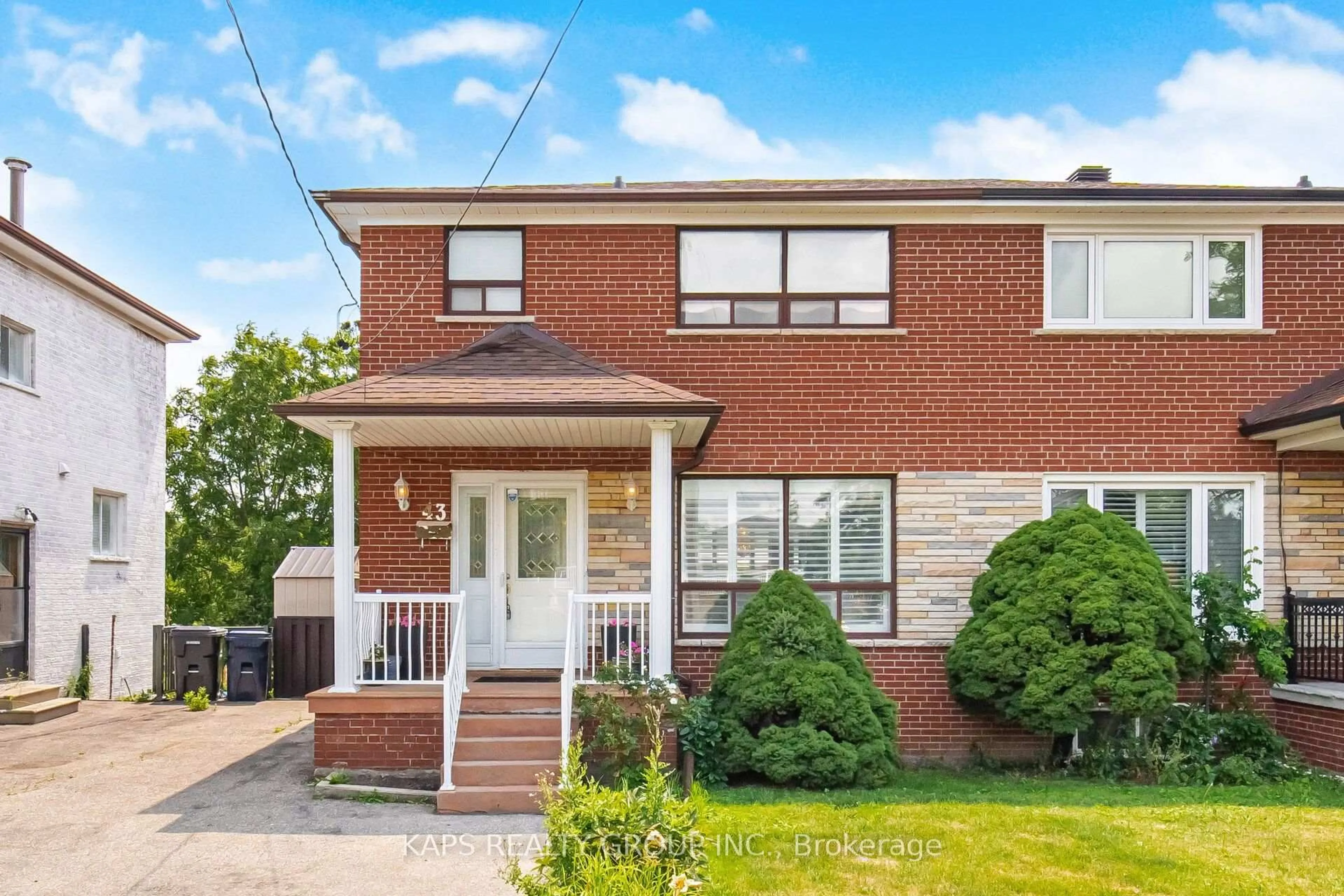 Home with brick exterior material, street for 43 Donofree Rd, Toronto Ontario M6L 2P4